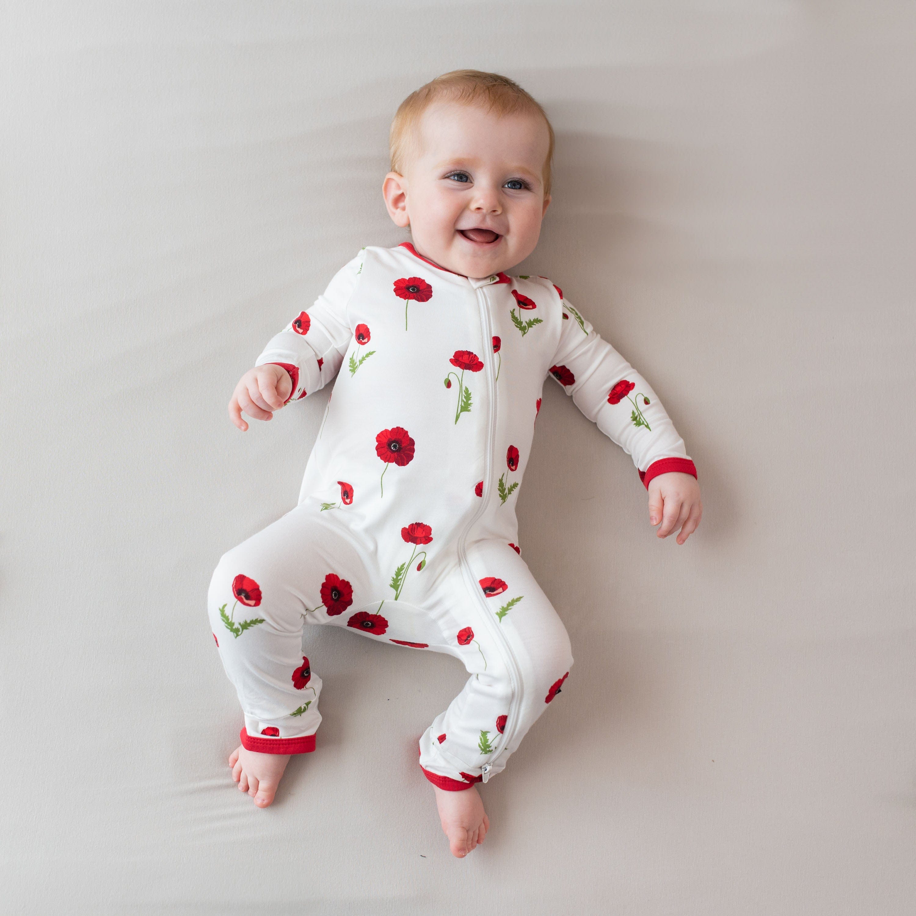 Kyte Baby Zippered Romper - Cloud Kyte Baby Zippered Romper - Cloud