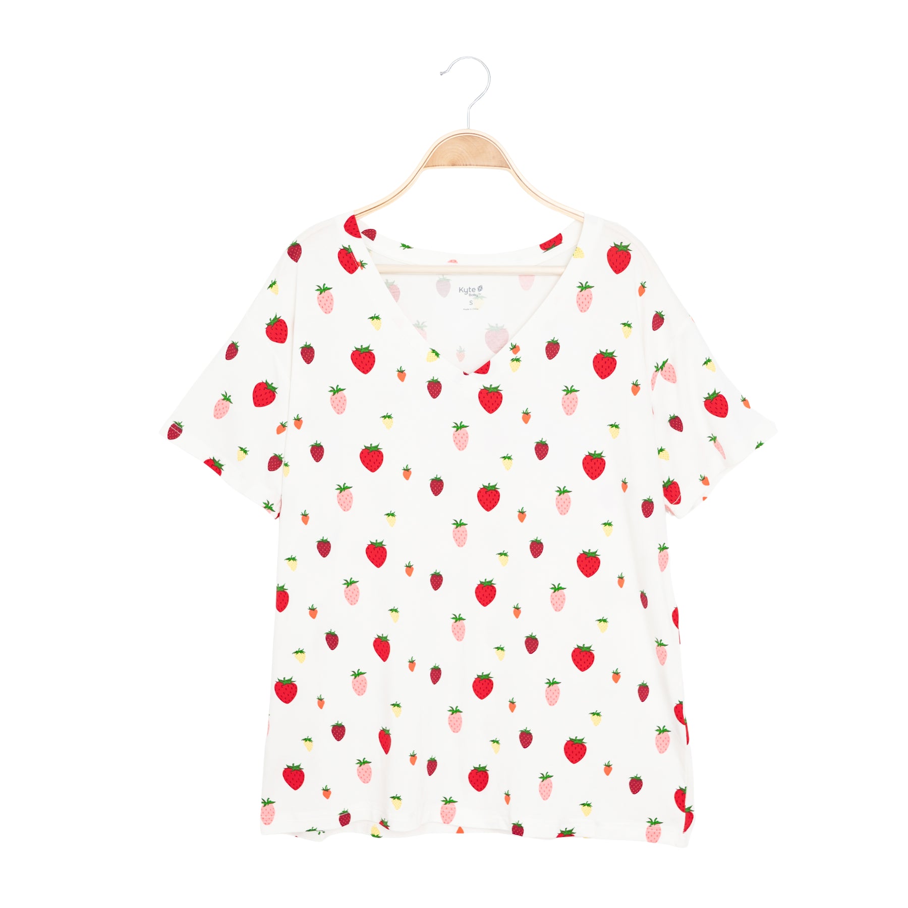 Women’s Relaxed Fit V-Neck in Strawberry