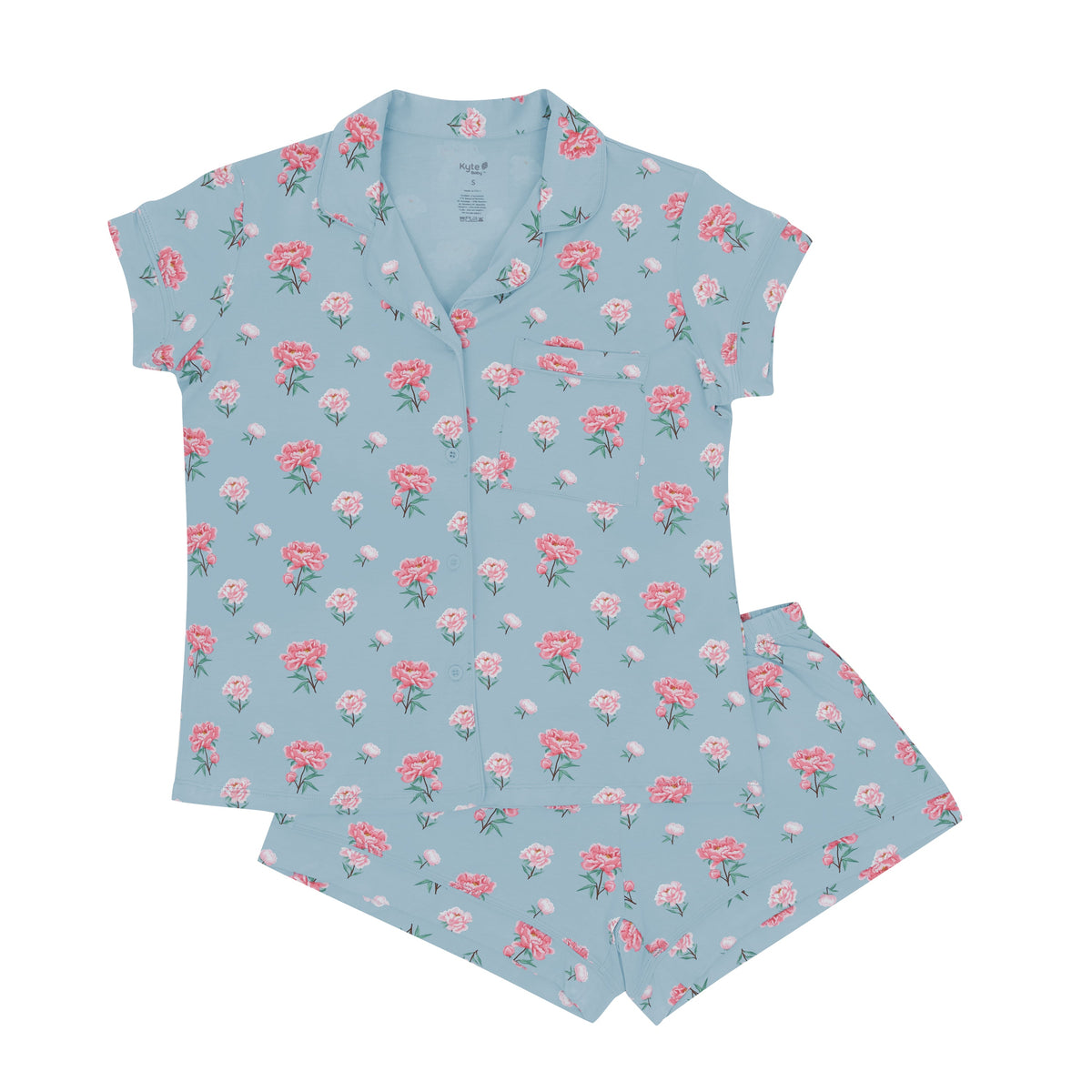 Women’s Short Sleeve Pyjama Set in Peony