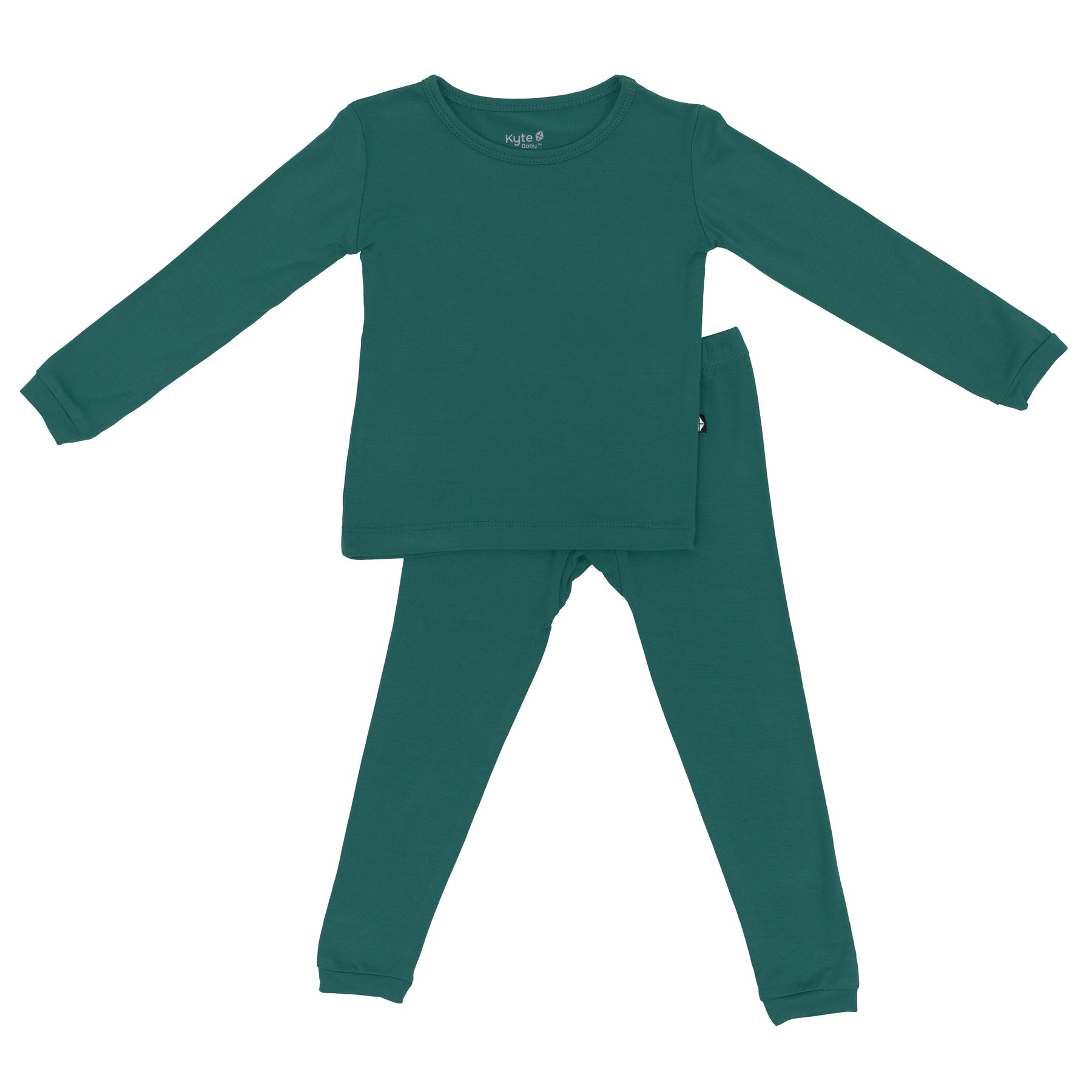 Long Sleeve Pyjamas in Emerald