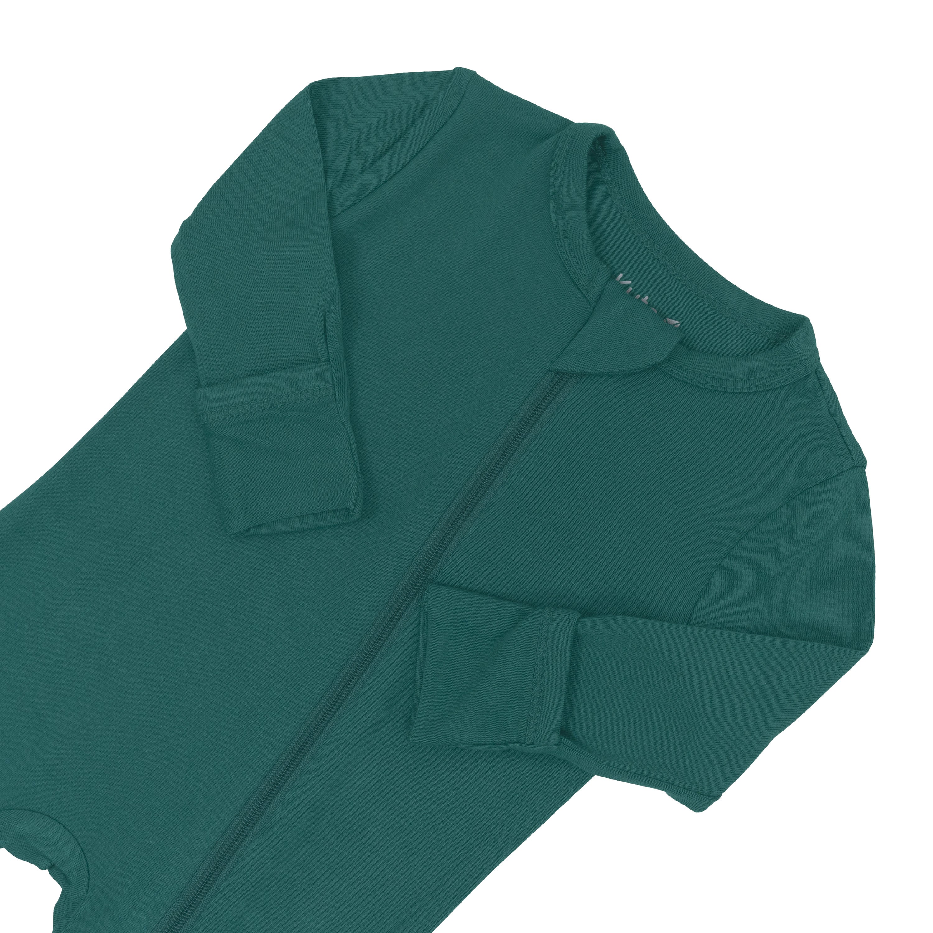 Zippered Footless Sleepsuit in Emerald