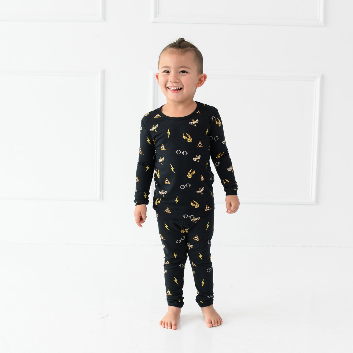 Long Sleeve Pyjamas in Midnight Icon