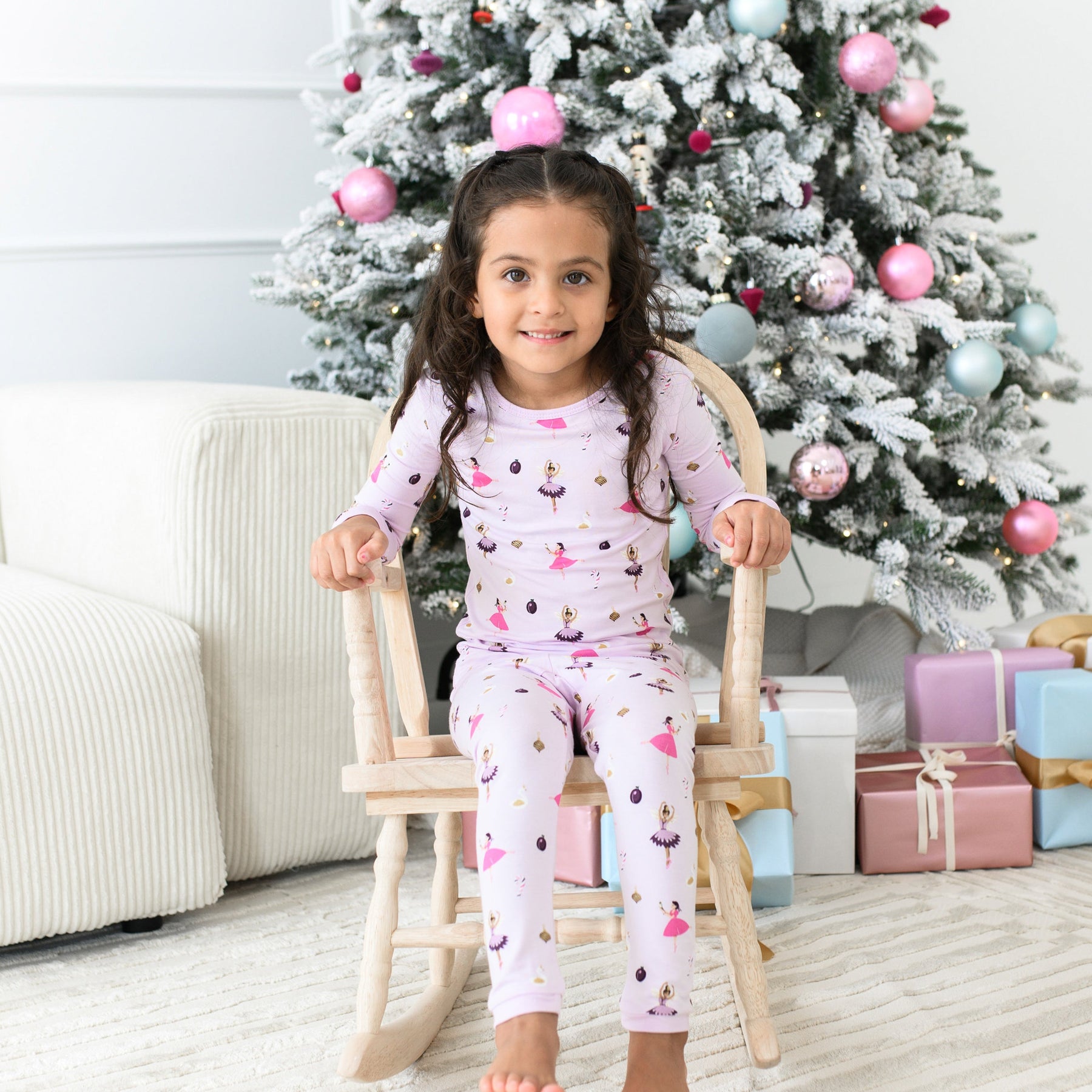 Long Sleeve Pyjamas in Sugar Plum