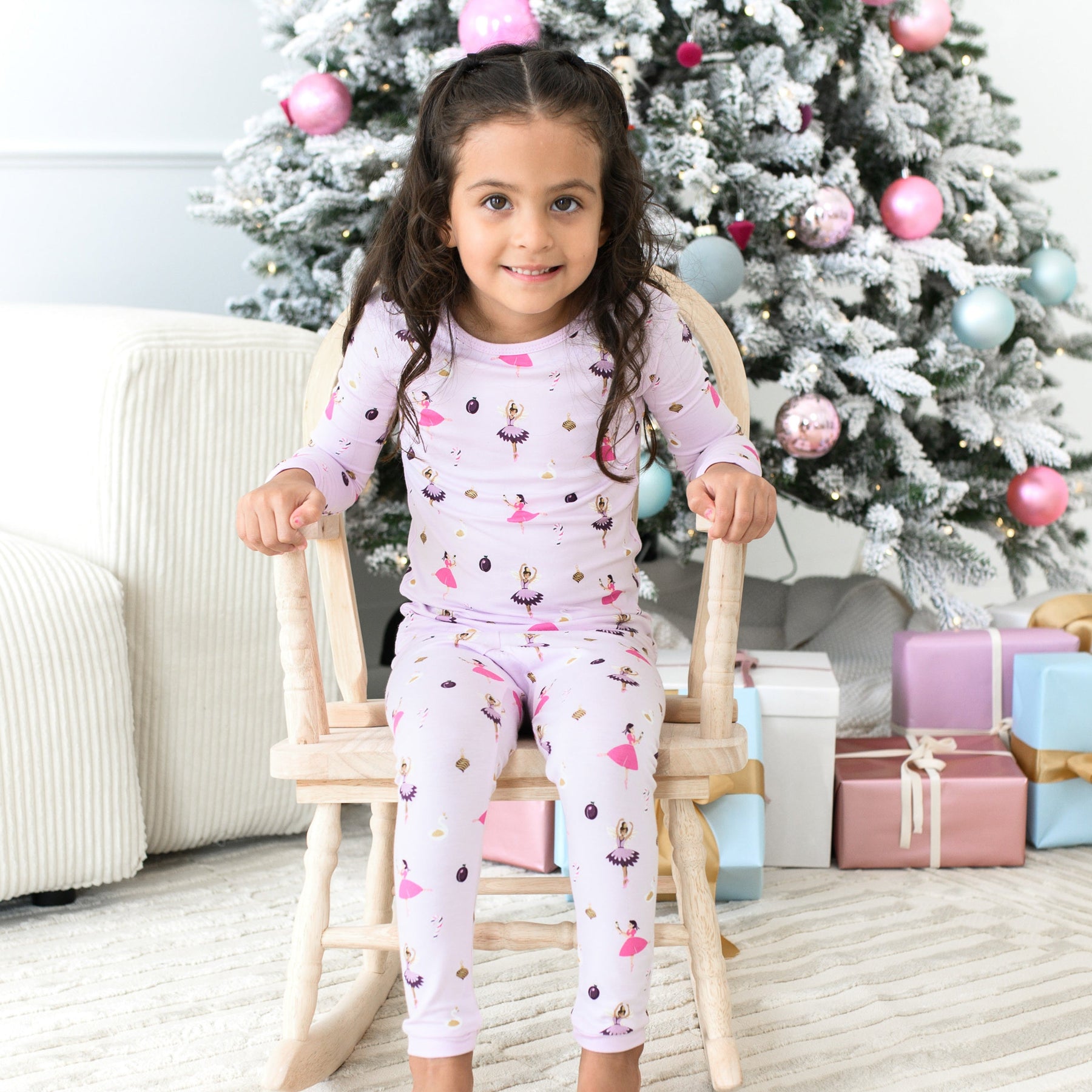 Long Sleeve Pyjamas in Sugar Plum