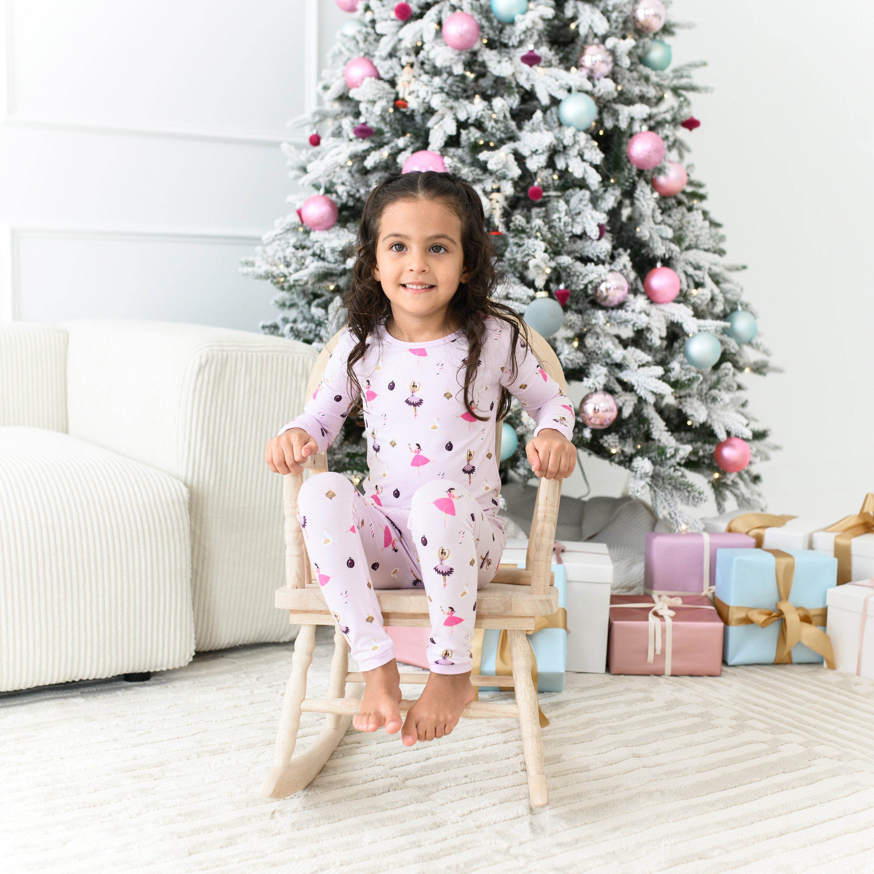 Long Sleeve Pyjamas in Sugar Plum