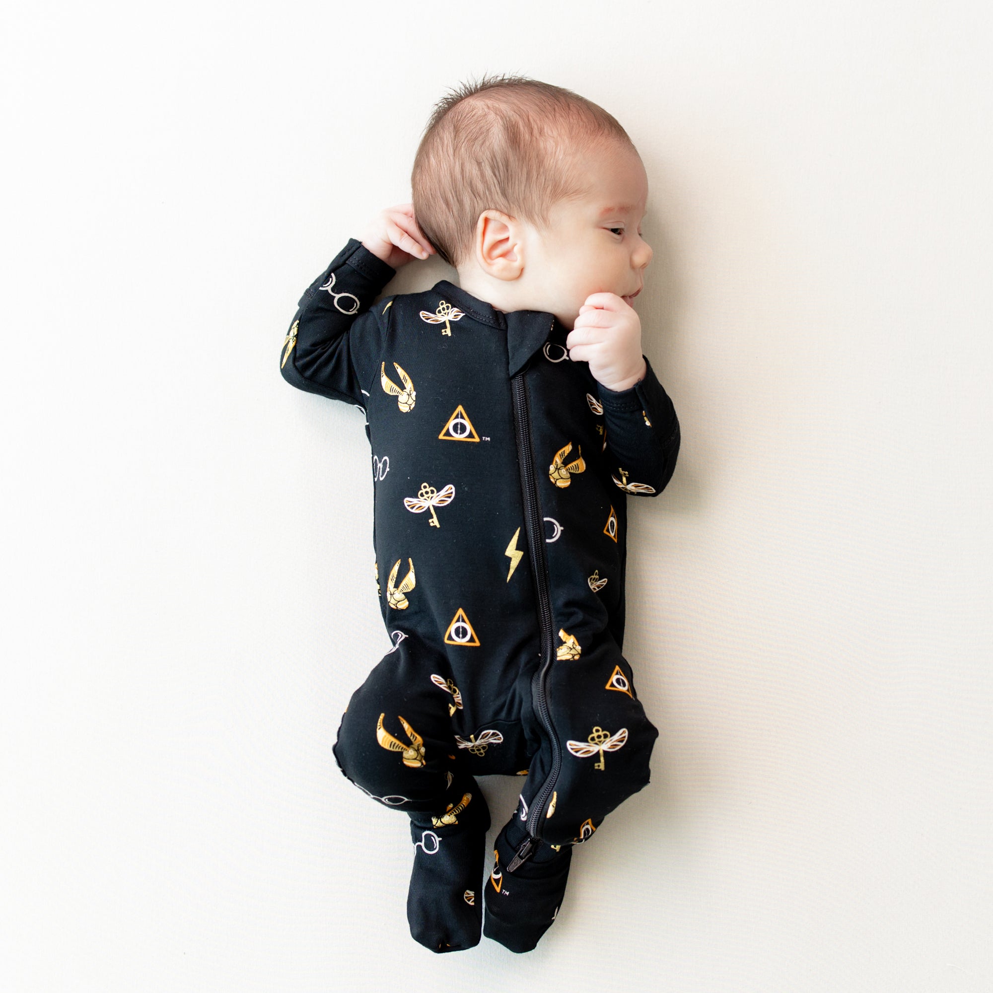 Zippered Sleepsuit in Midnight Icon