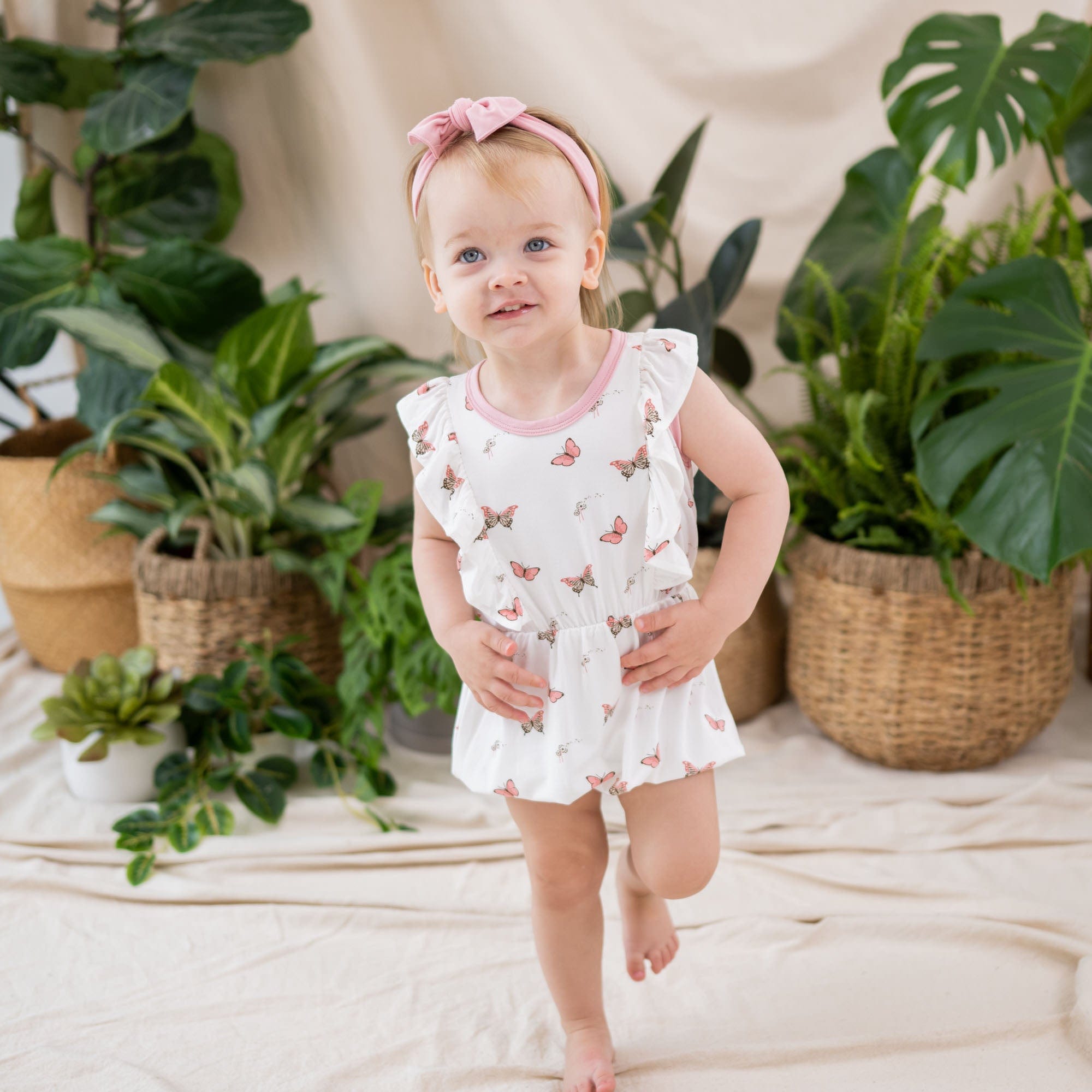 Kyte BABY Bubble Romper Bubble Romper in Butterfly