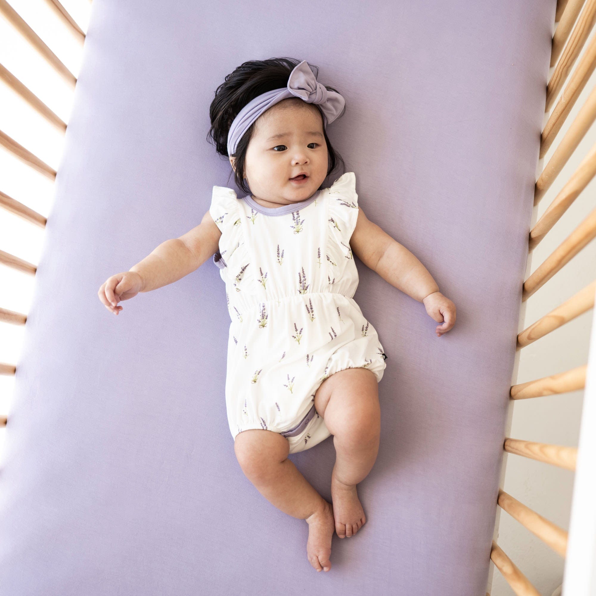 Lavender baby shops romper