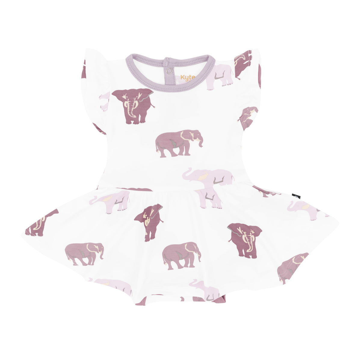 Twirl Bodysuit Dress in Elephant