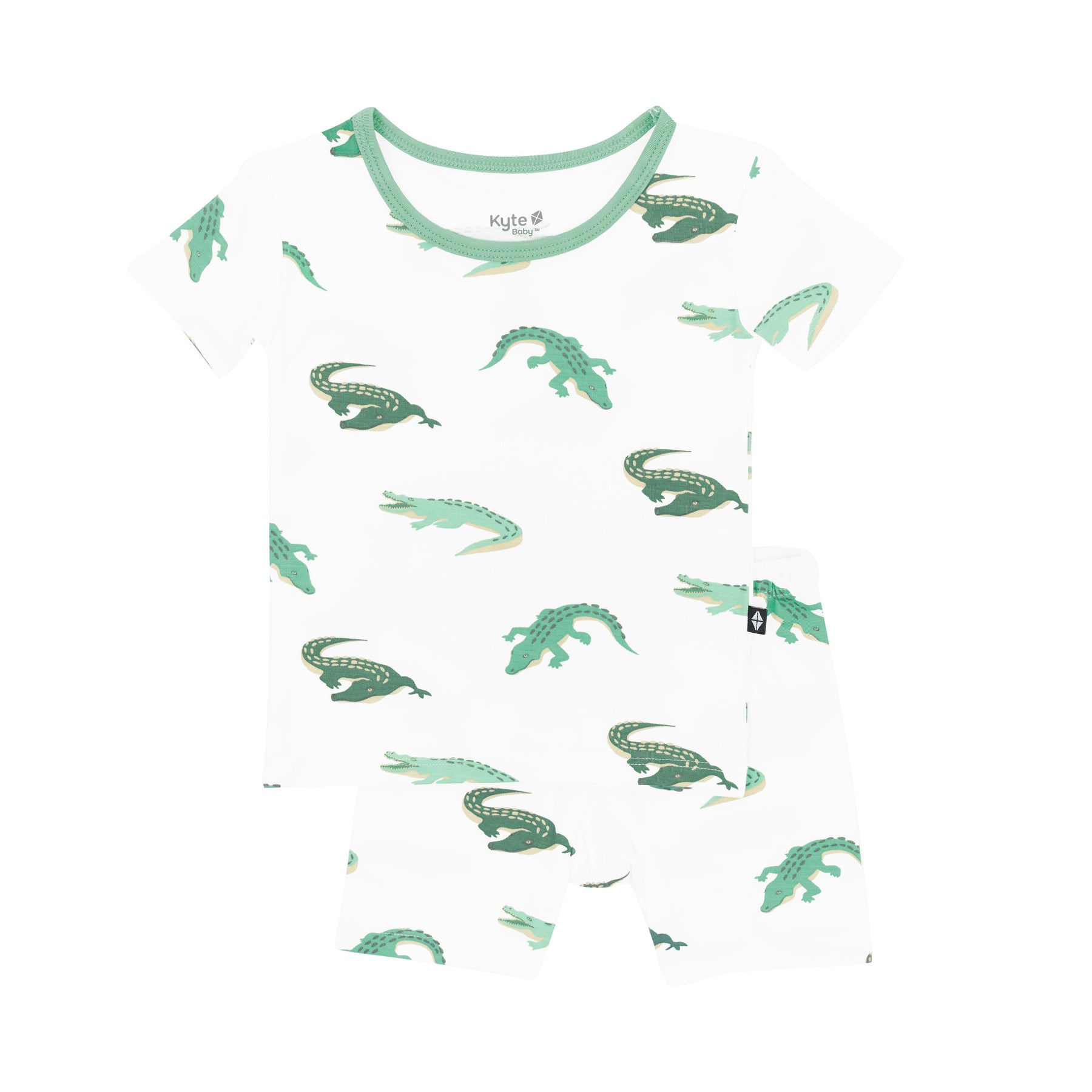 Short Sleeve Pyjamas in Crocodile