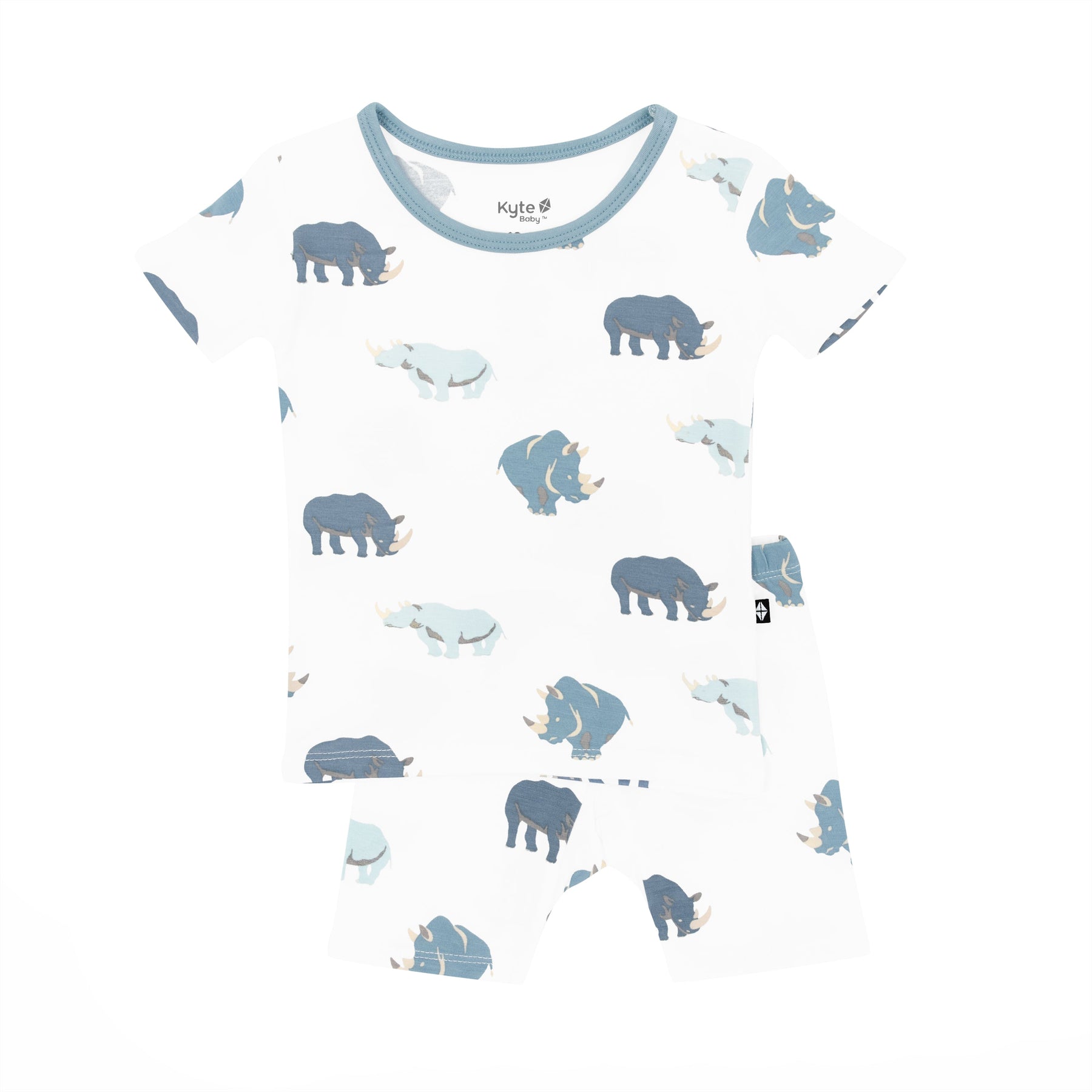 Short Sleeve Pyjamas in Rhino