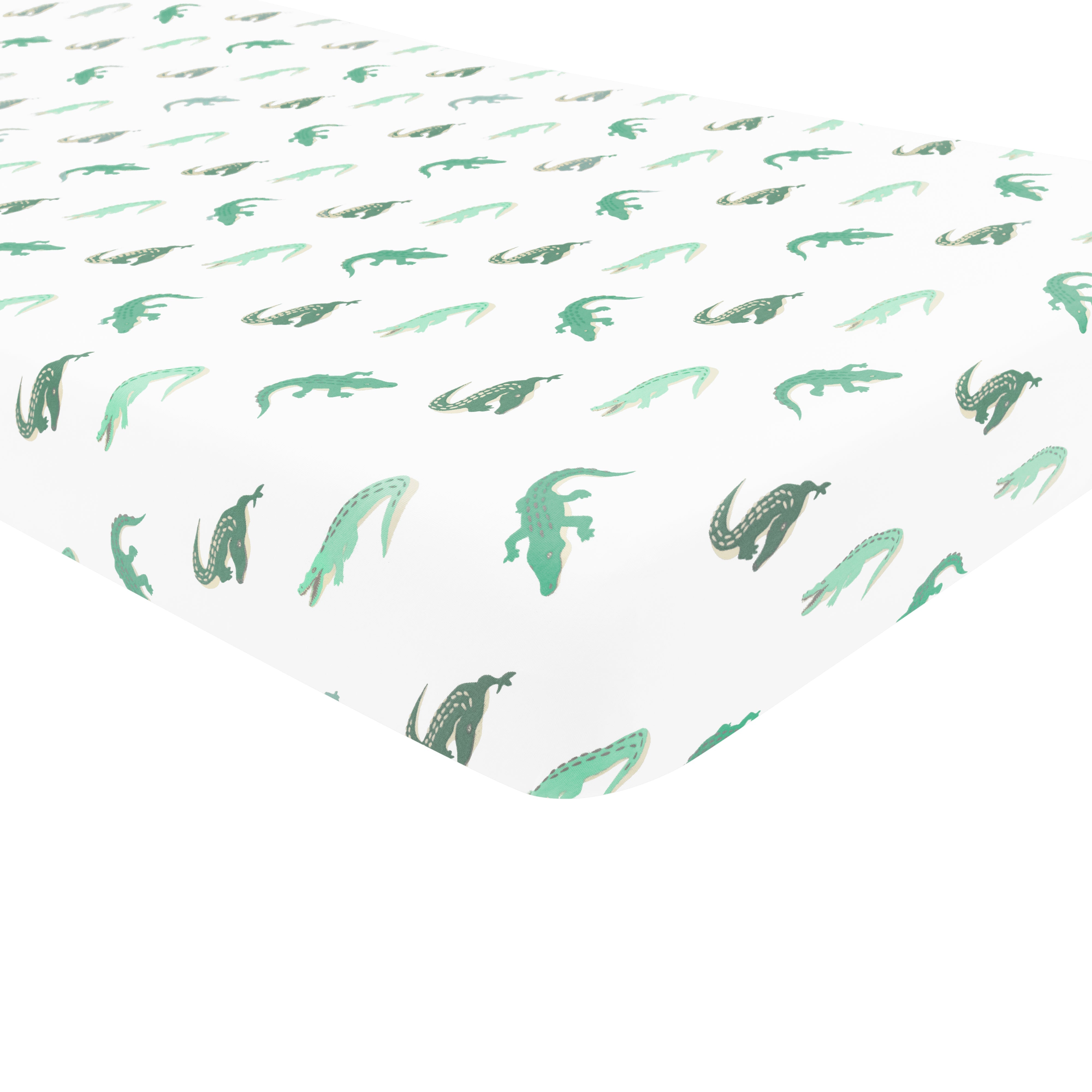 Cot Sheet in Crocodile