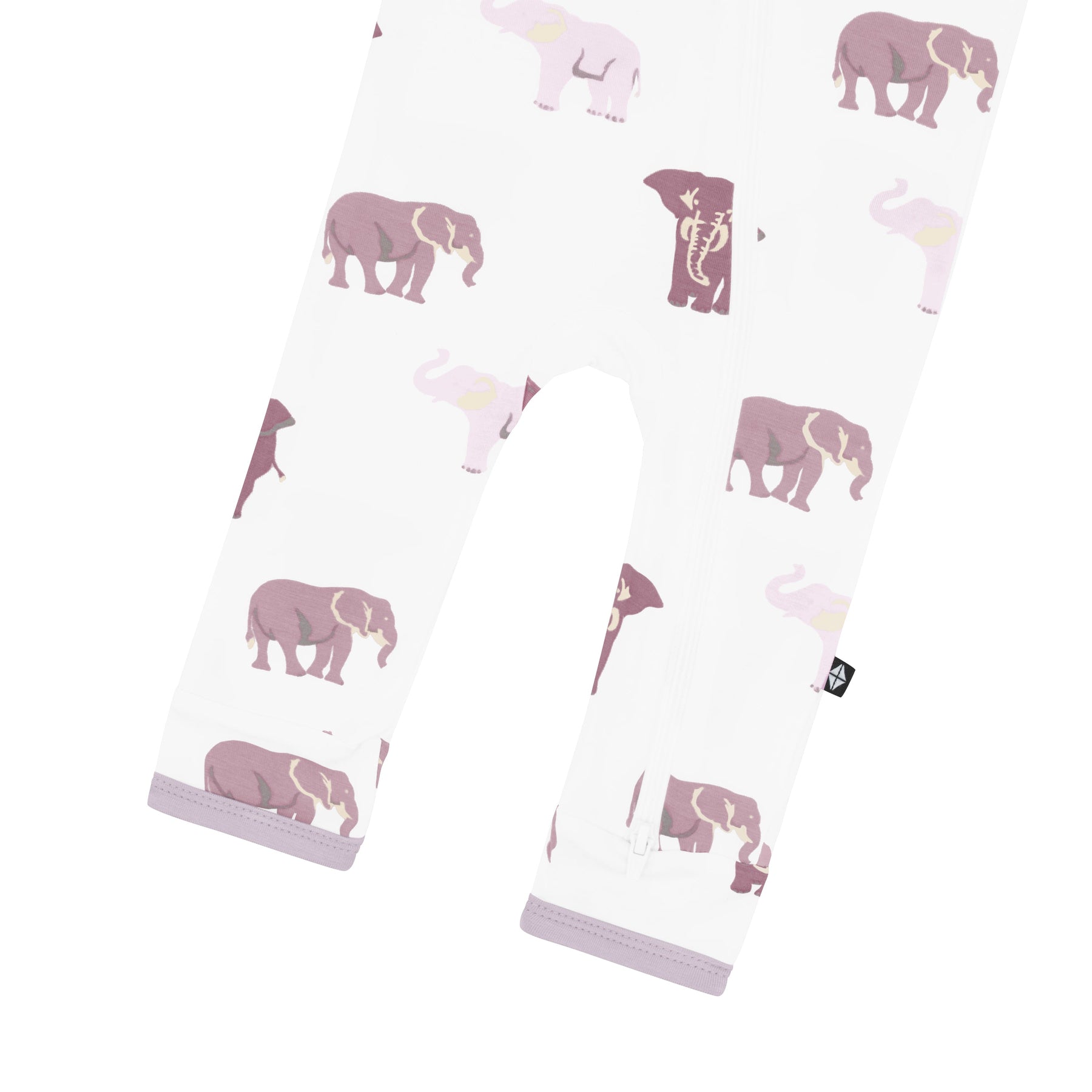 Zippered Footless Sleepsuit in Elephant