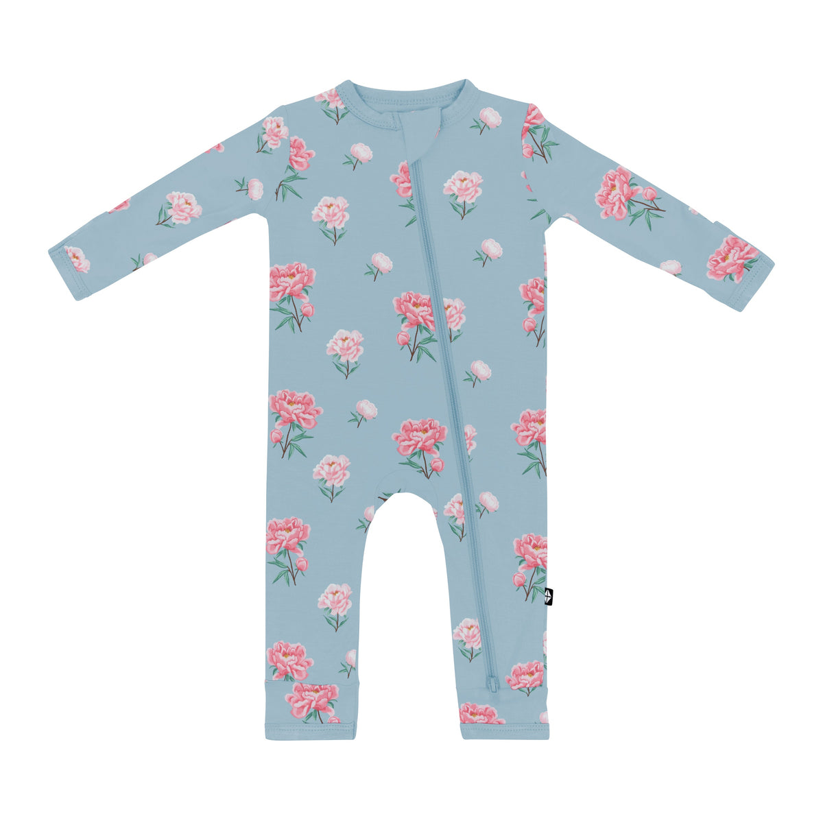 Zippered Footless Sleepsuit in Peony