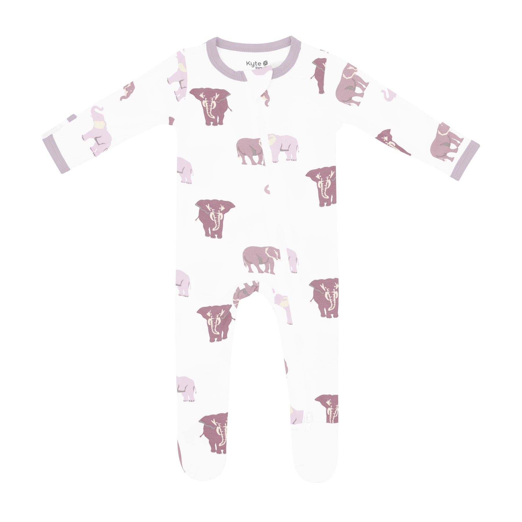 Zippered Sleepsuit in Elephant