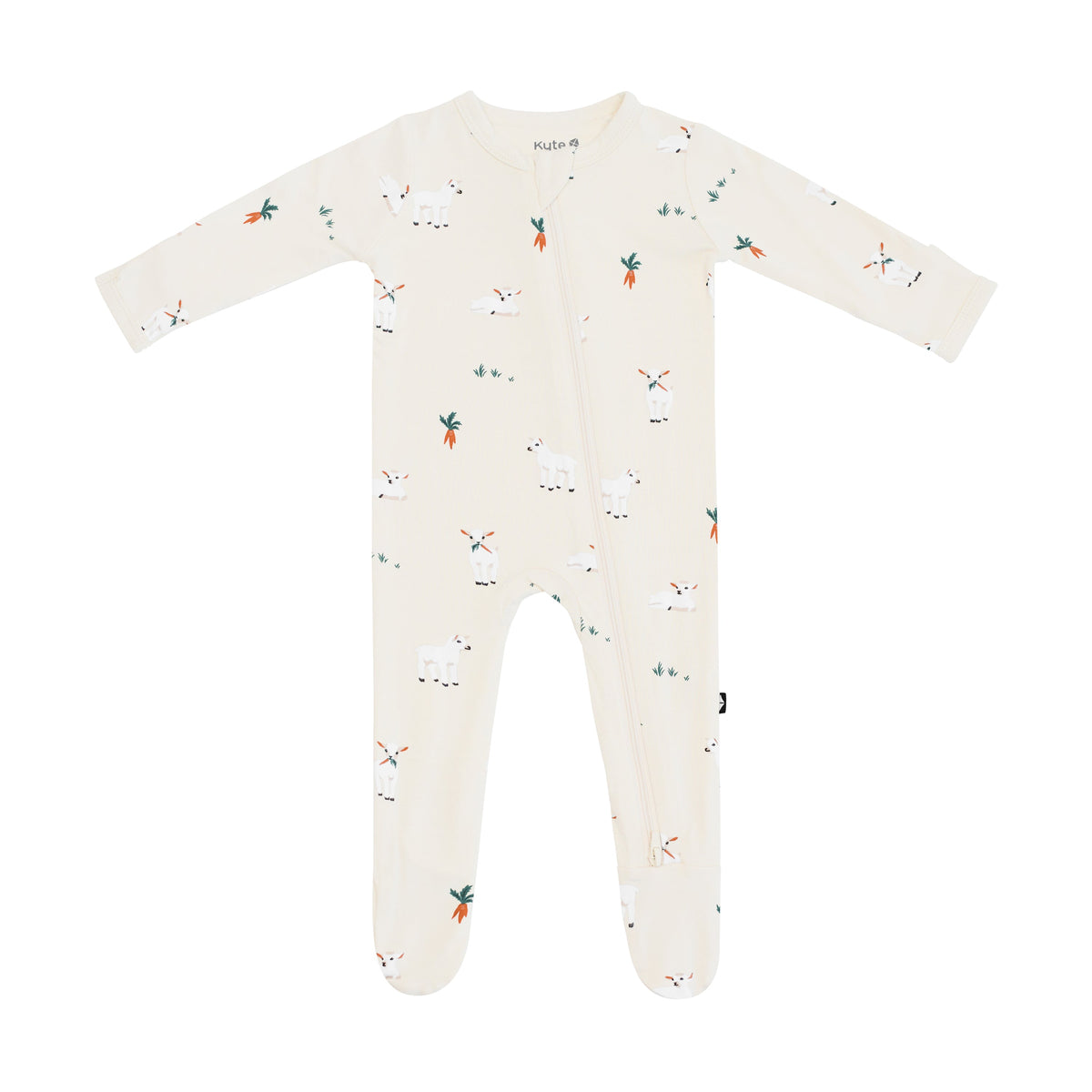 Zippered Sleepsuit in Goat