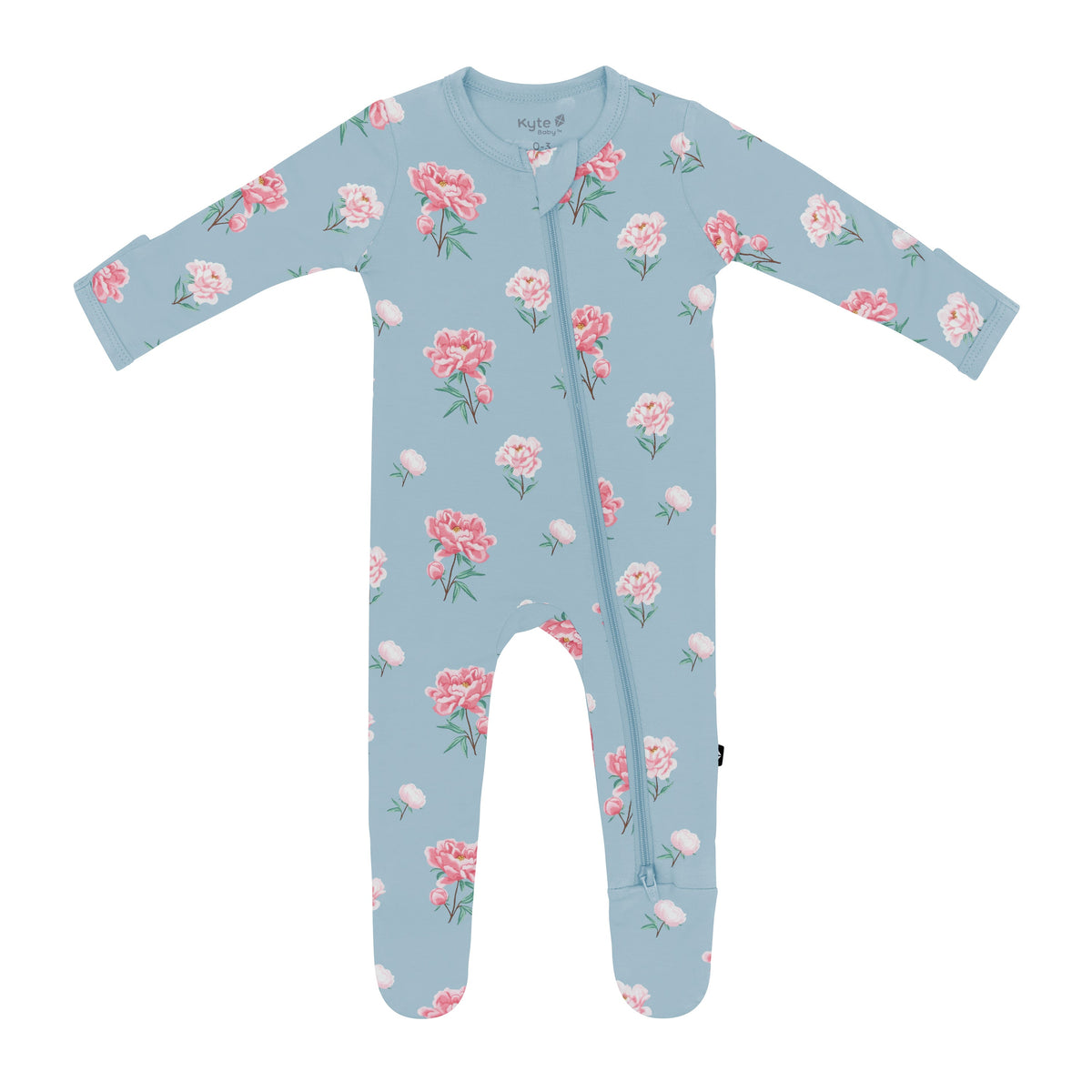 Zippered Sleepsuit in Peony