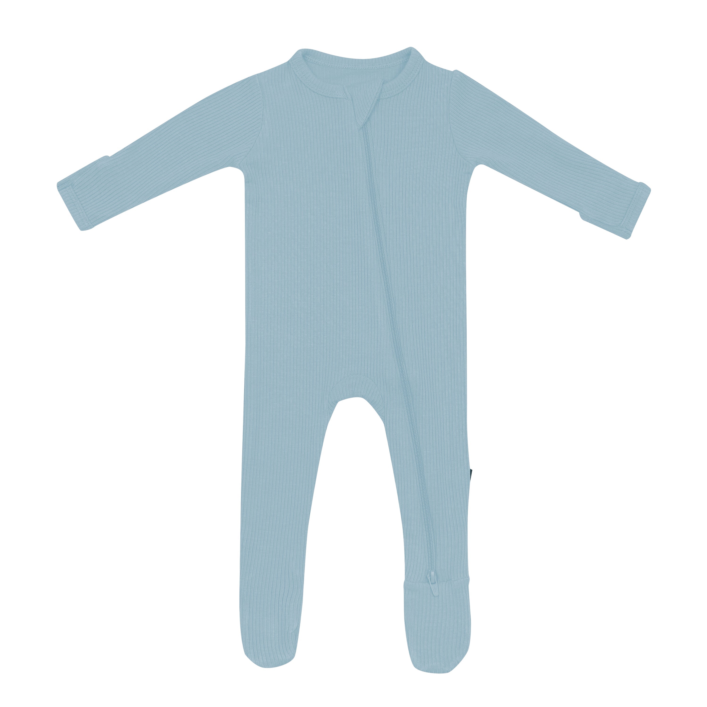 Kyte Baby Zippered Footie - Dusty Blue Kyte Baby Zippered Footie - Dusty Blue