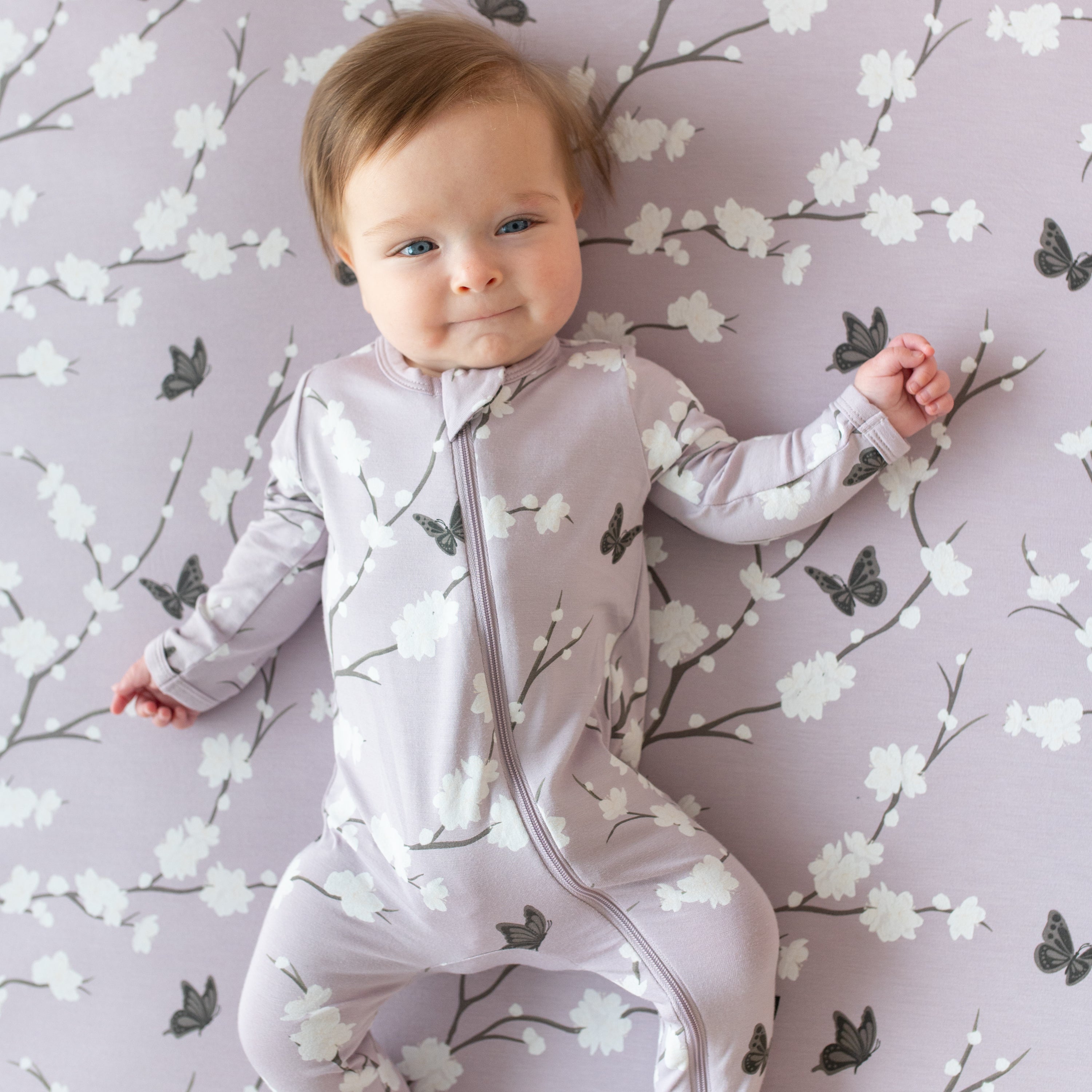 Cot Sheet in Cherry Blossom