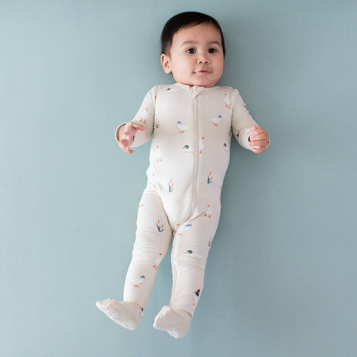 Zippered Sleepsuit in Duck