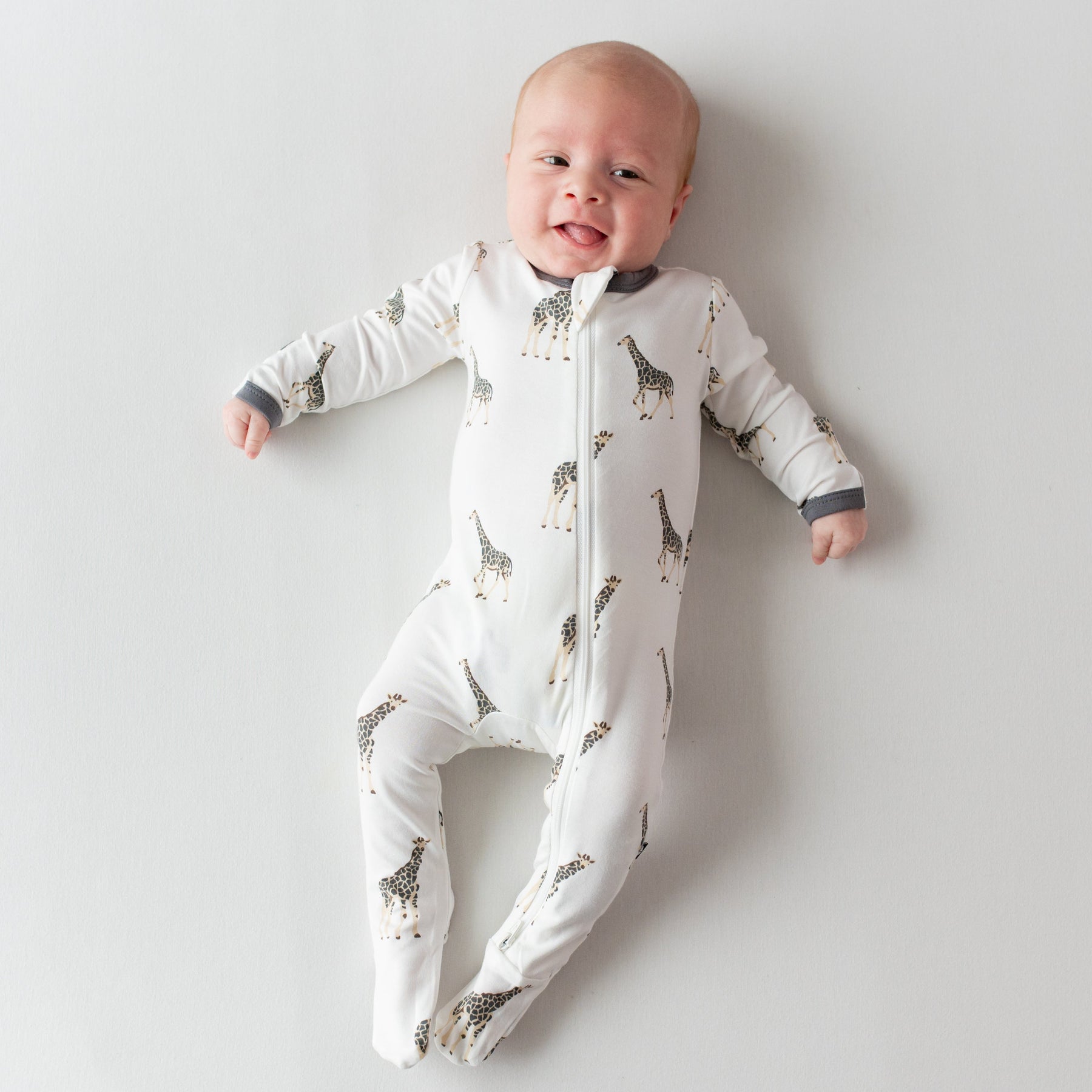 Zippered Sleepsuit in Giraffe