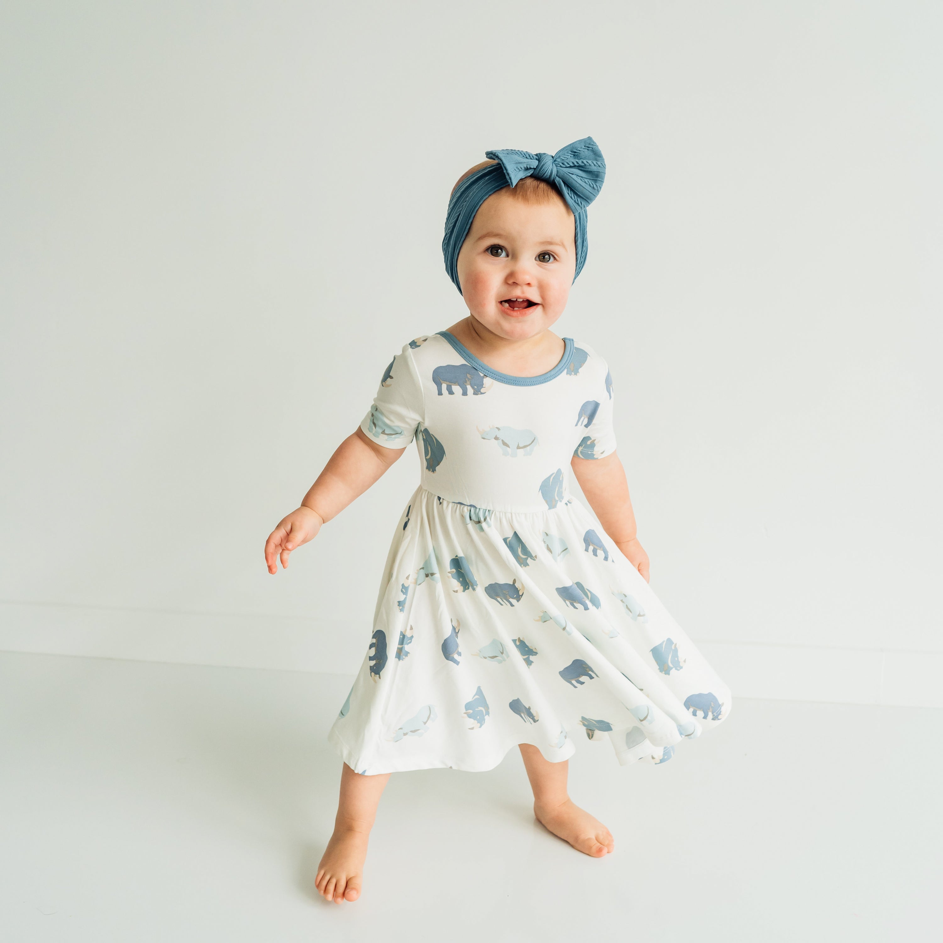 Twirl Dress in Rhino