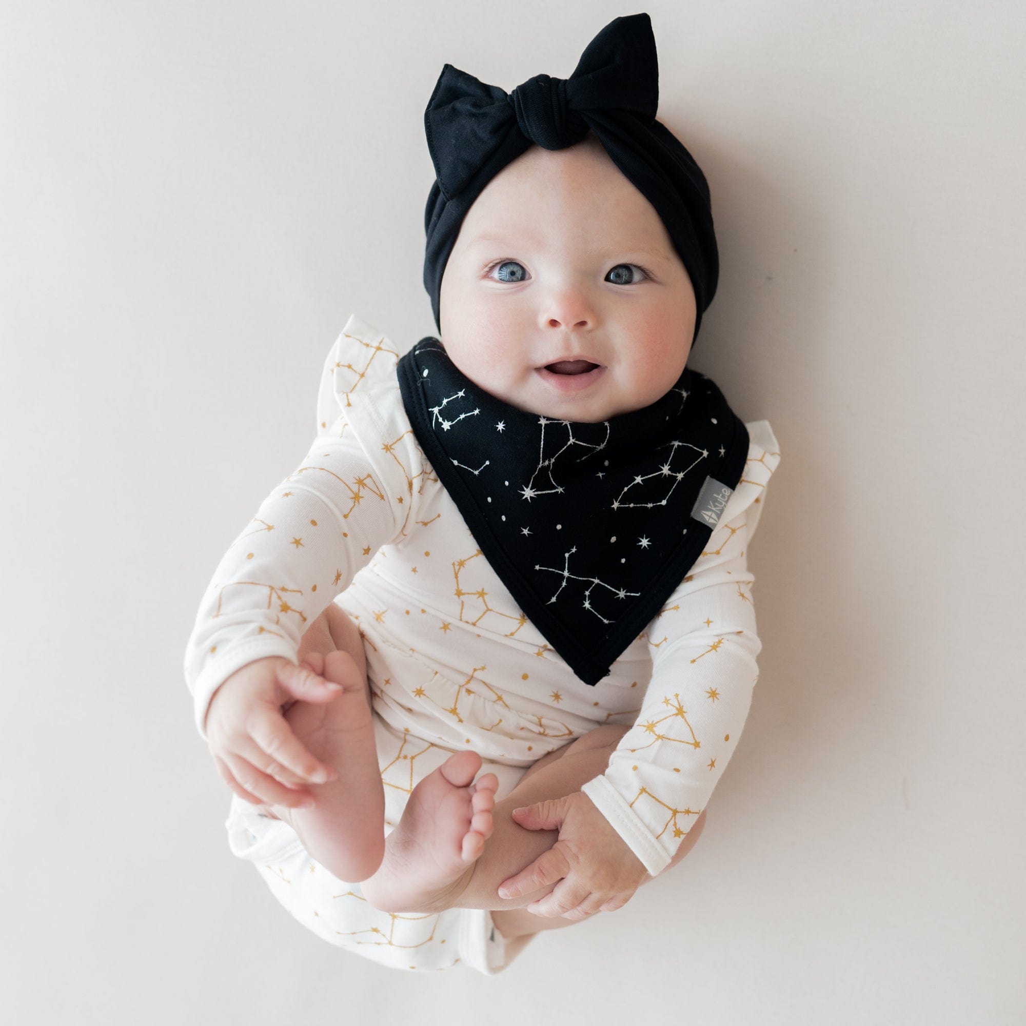 Kyte BABY Bib Midnight Constellations Bib in Midnight Constellations