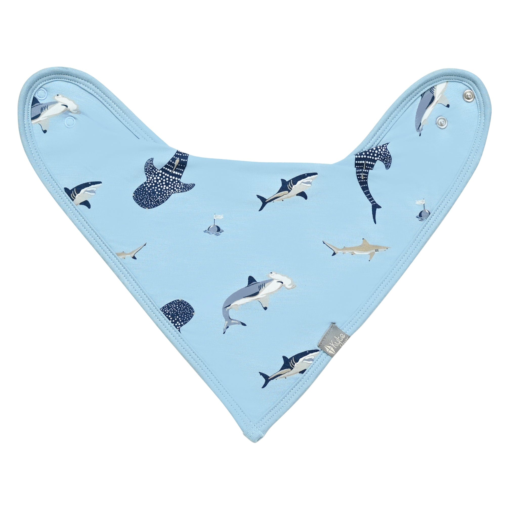 Kyte BABY Bib Stream Shark Bib in Stream Shark