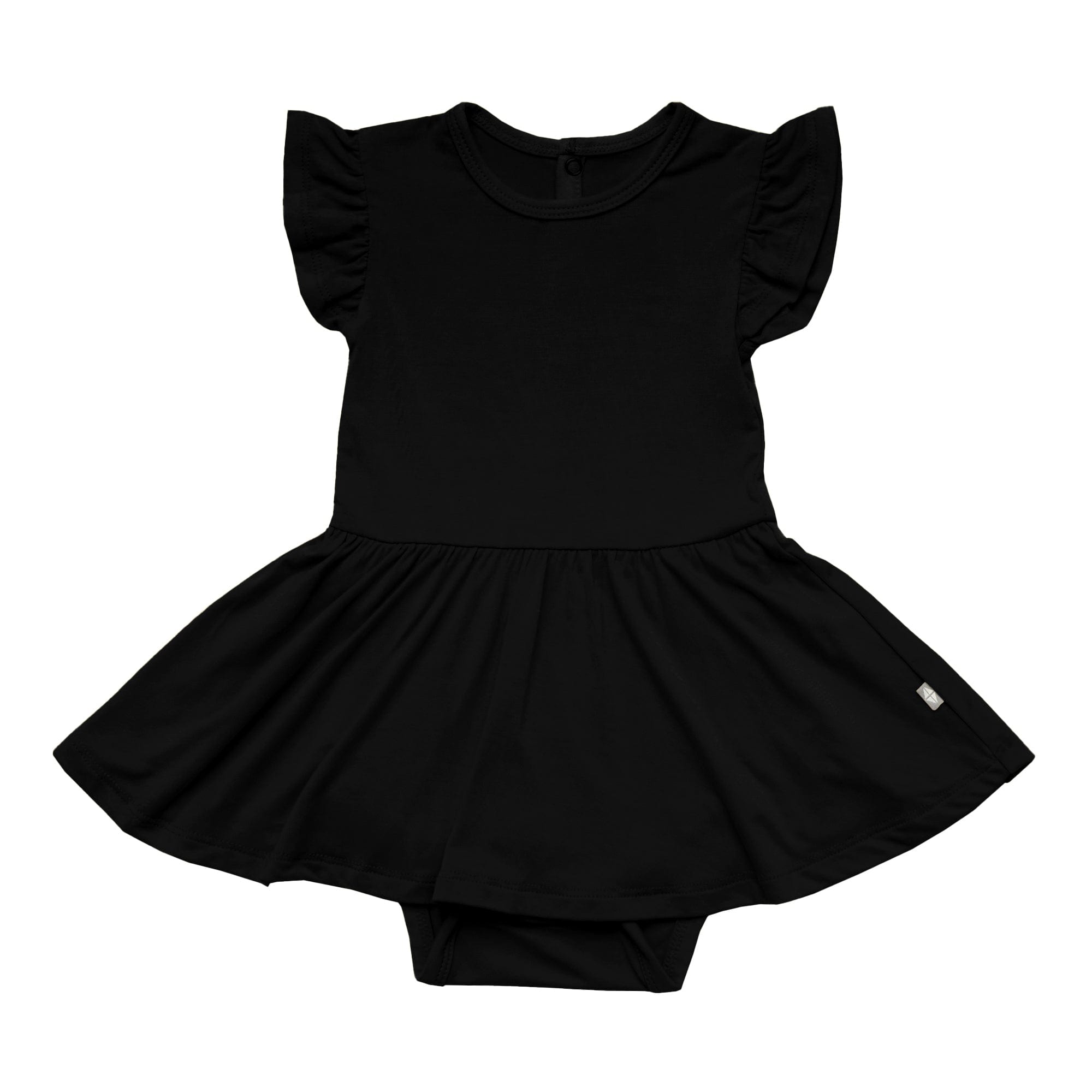 Kyte BABY Bodysuit Dress Twirl Bodysuit Dress in Midnight