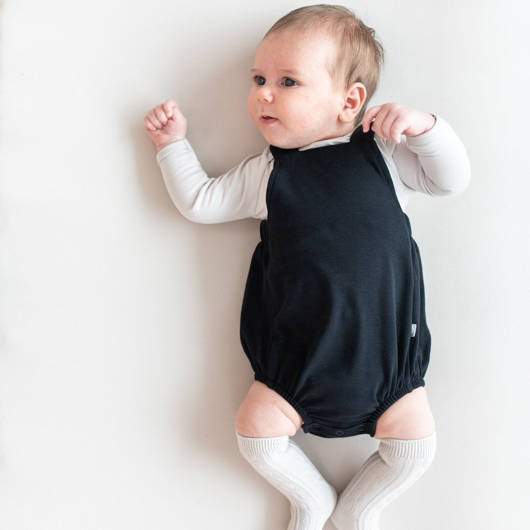 Kyte BABY Bubble Overall Bamboo Jersey Bubble Overall in Midnight