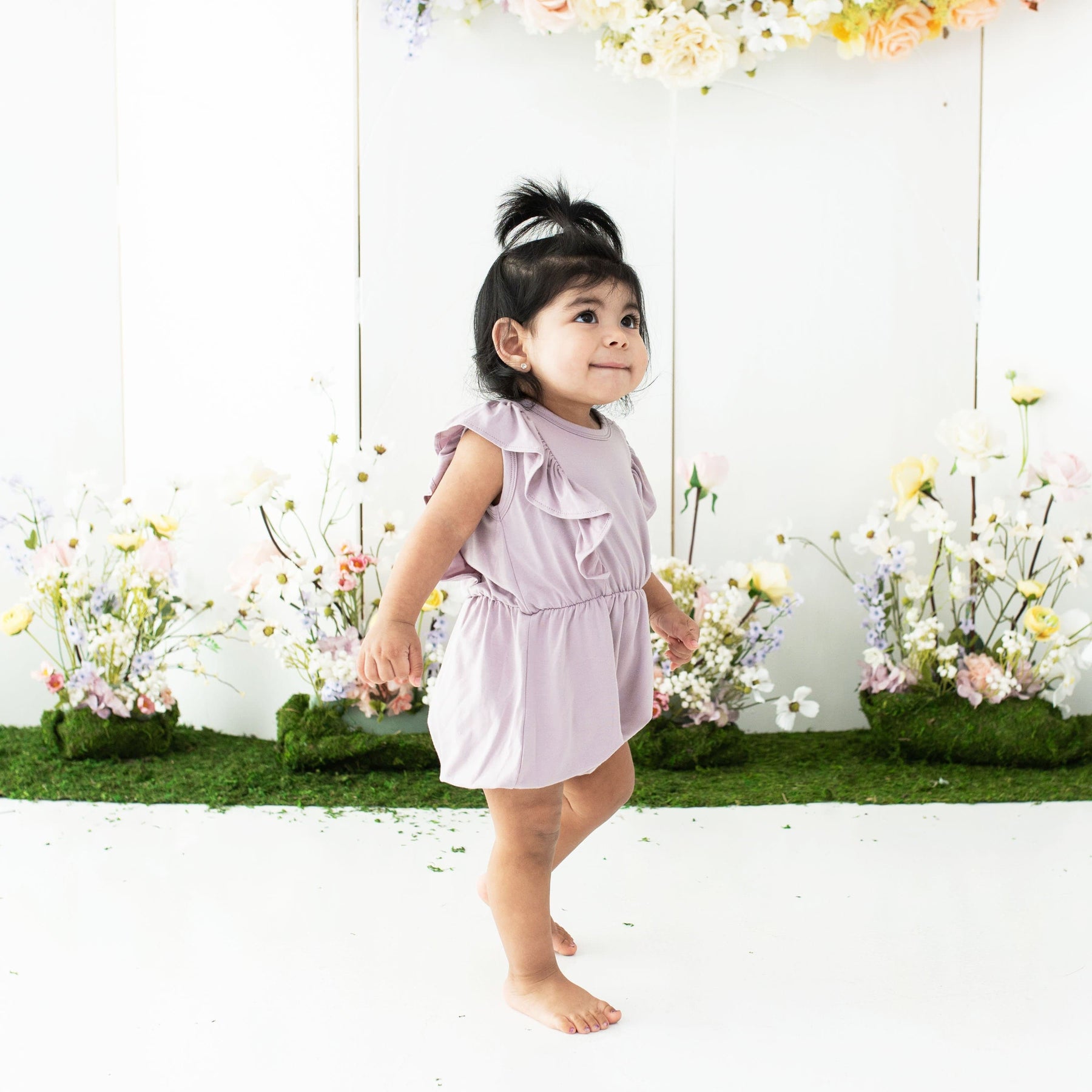 Kyte Baby Bubble Romper Bubble Romper in Wisteria