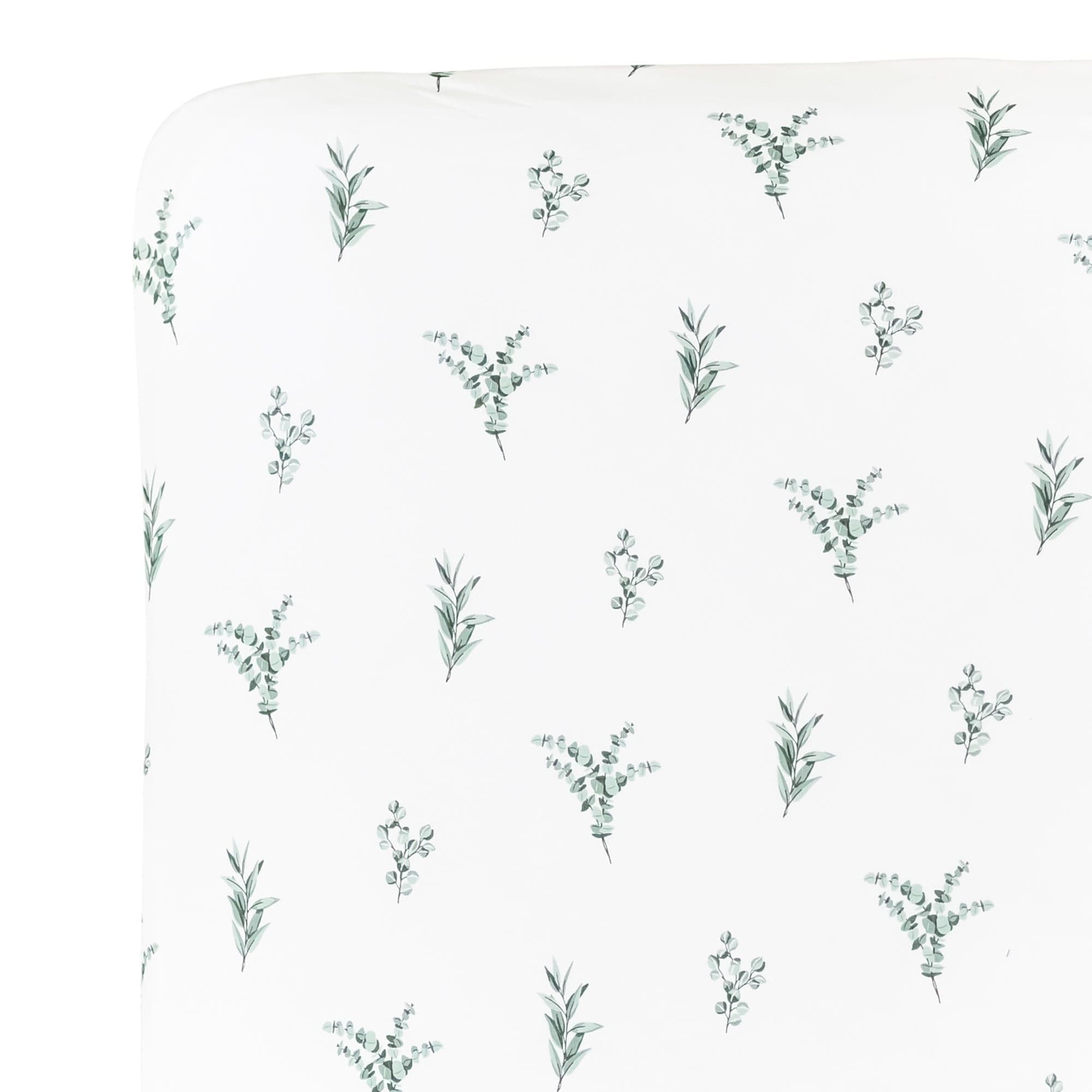 Kyte BABY Crib Sheet Crib Sheet / Eucalyptus Printed Crib Sheet in Eucalyptus