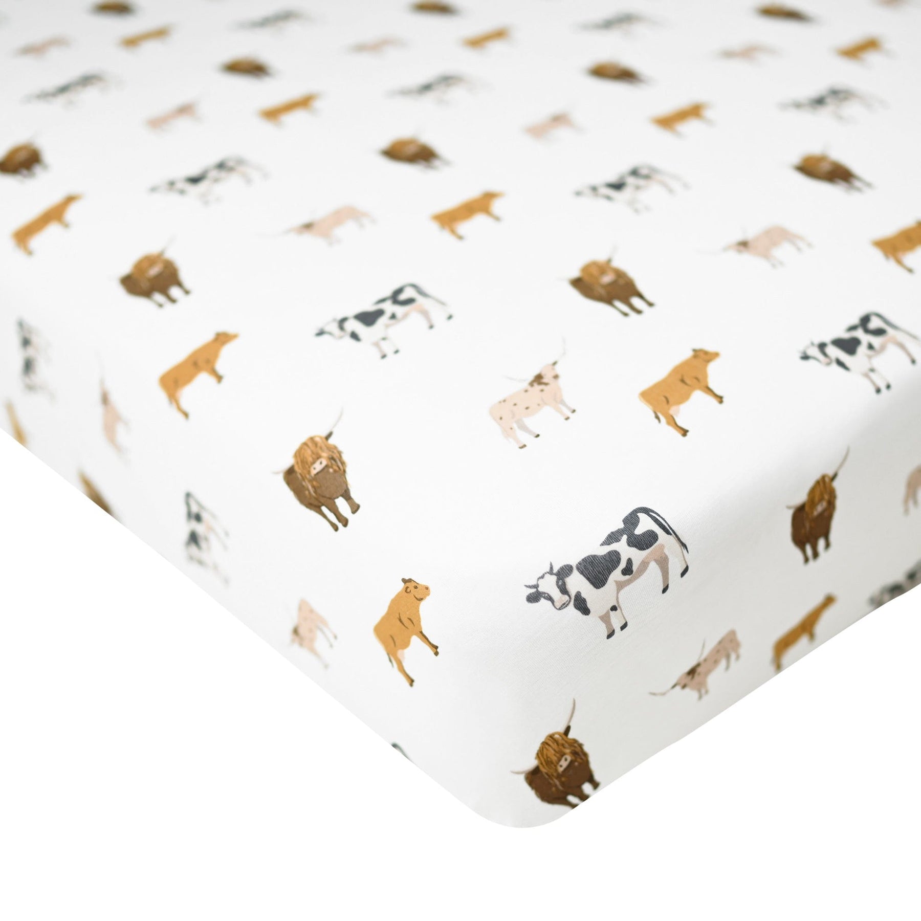 Kyte BABY Crib Sheet Crib Sheet / Moo Crib Sheet in Moo