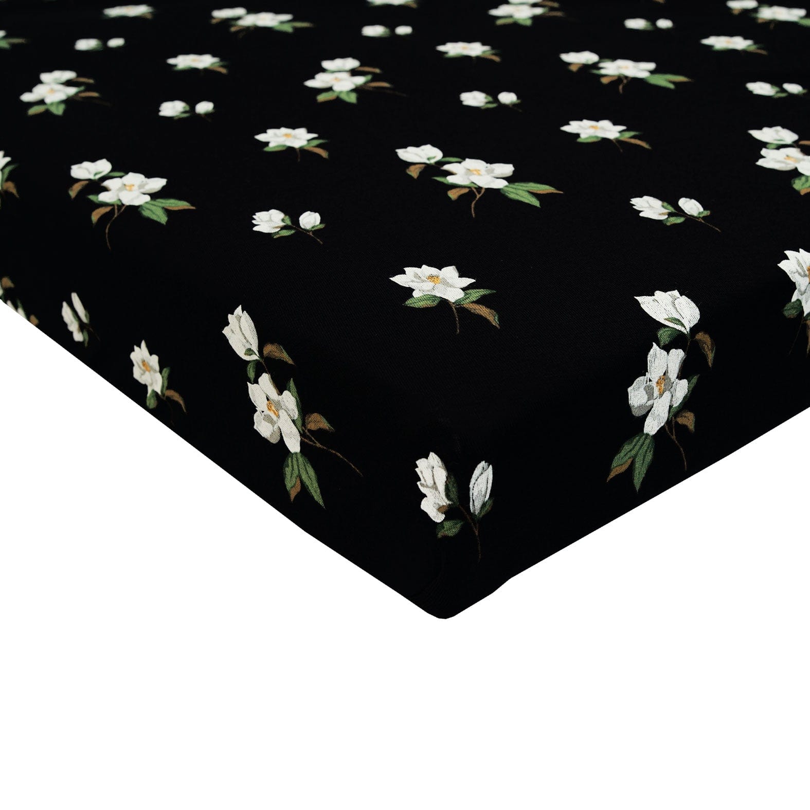 Kyte BABY Crib Sheet Crib Sheet / Small Magnolia on Midnight Crib Sheet in Small Midnight Magnolia