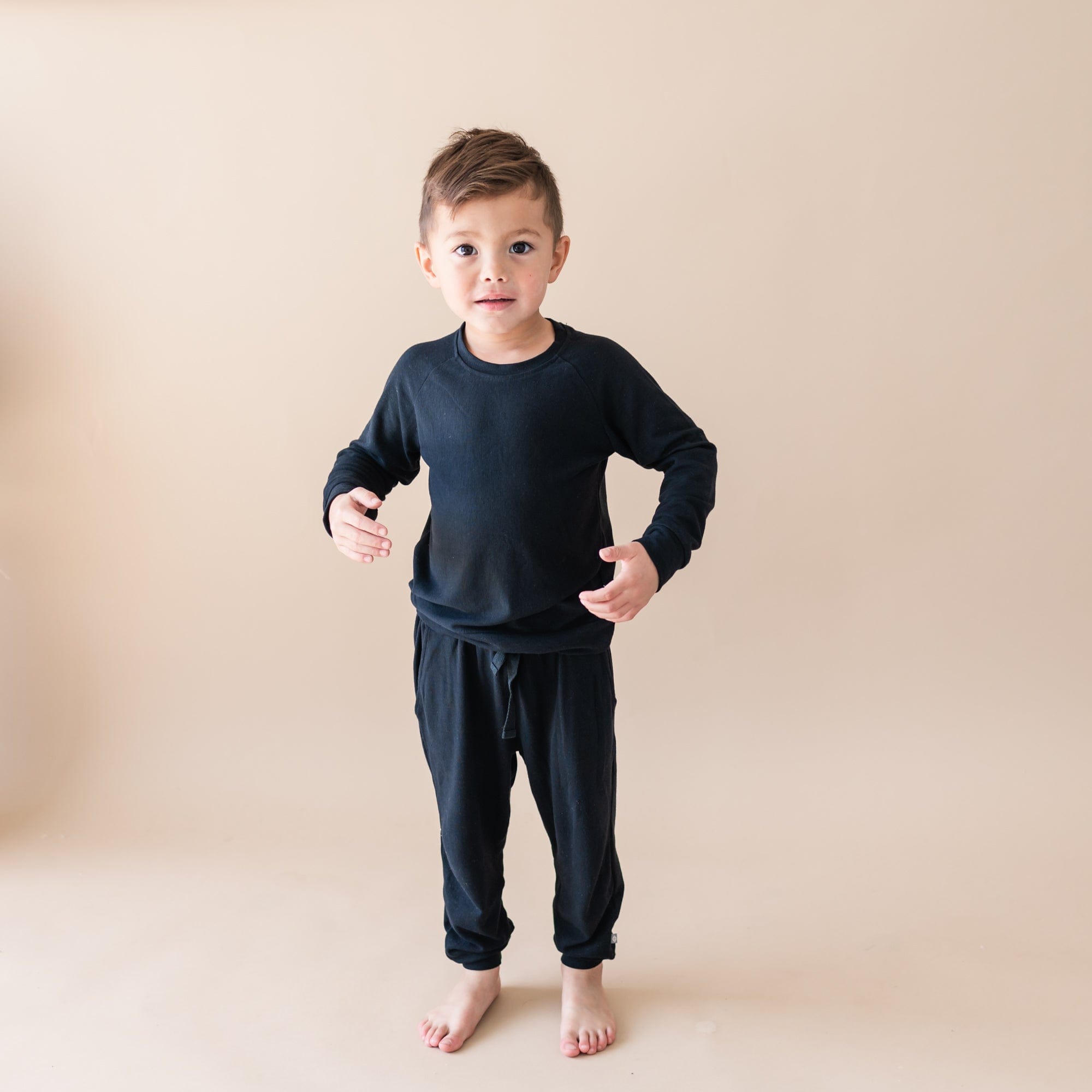 Kyte BABY Jogger Set Bamboo Jersey Jogger Set in Midnight