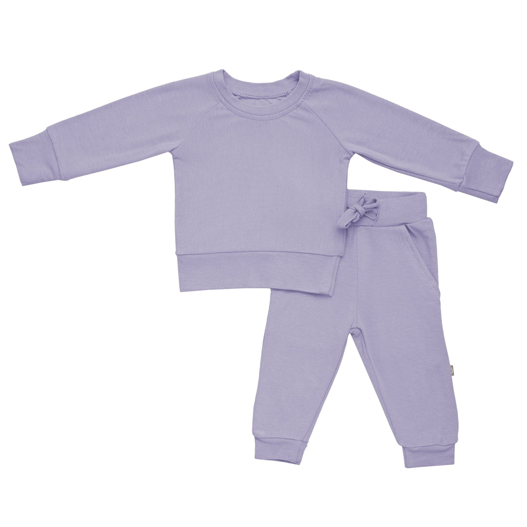 Kyte BABY Jogger Set Bamboo Jersey Jogger Set in Taro