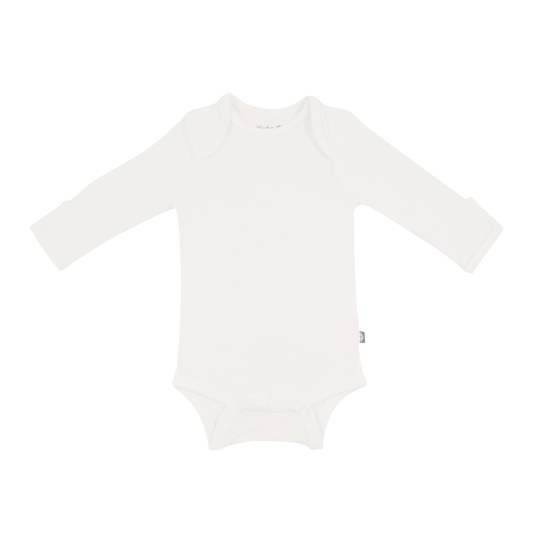 Kyte BABY Layette Long Sleeve Bodysuit in Cloud