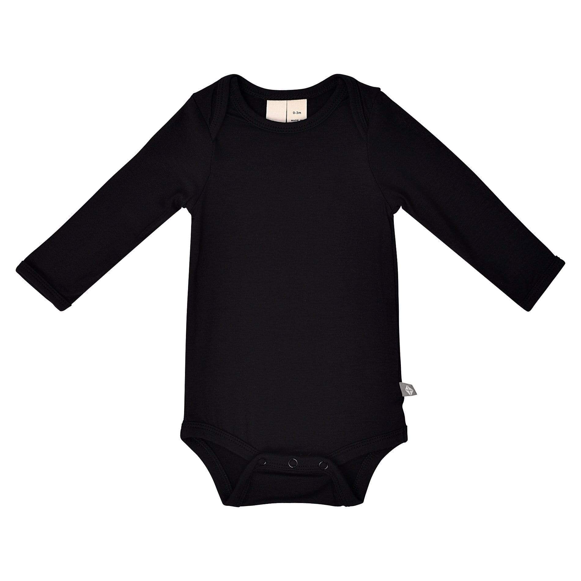 Kyte BABY Layette Long Sleeve Bodysuit in Midnight