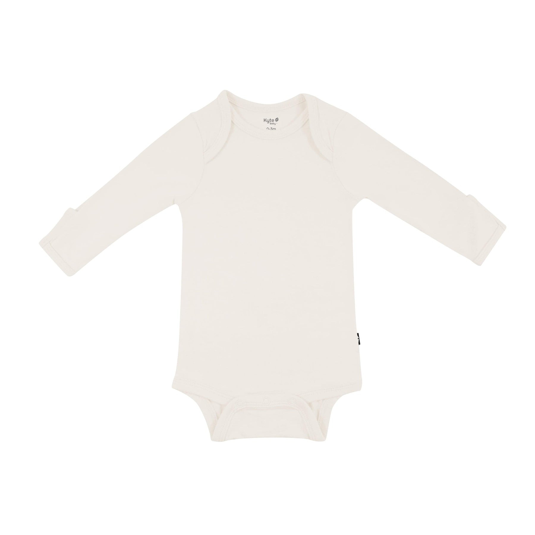 Kyte Baby Layette Long Sleeve Bodysuit in Oat