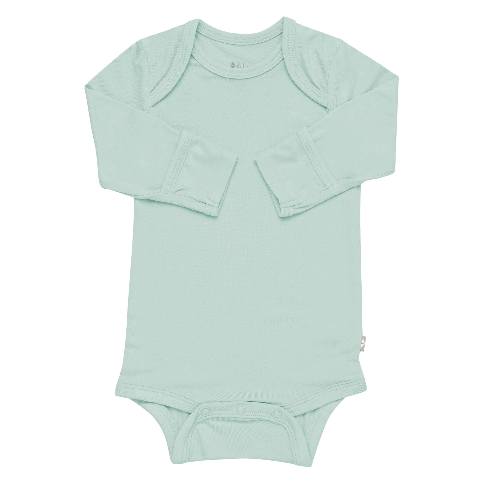 Kyte BABY Layette Long Sleeve Bodysuit in Sage