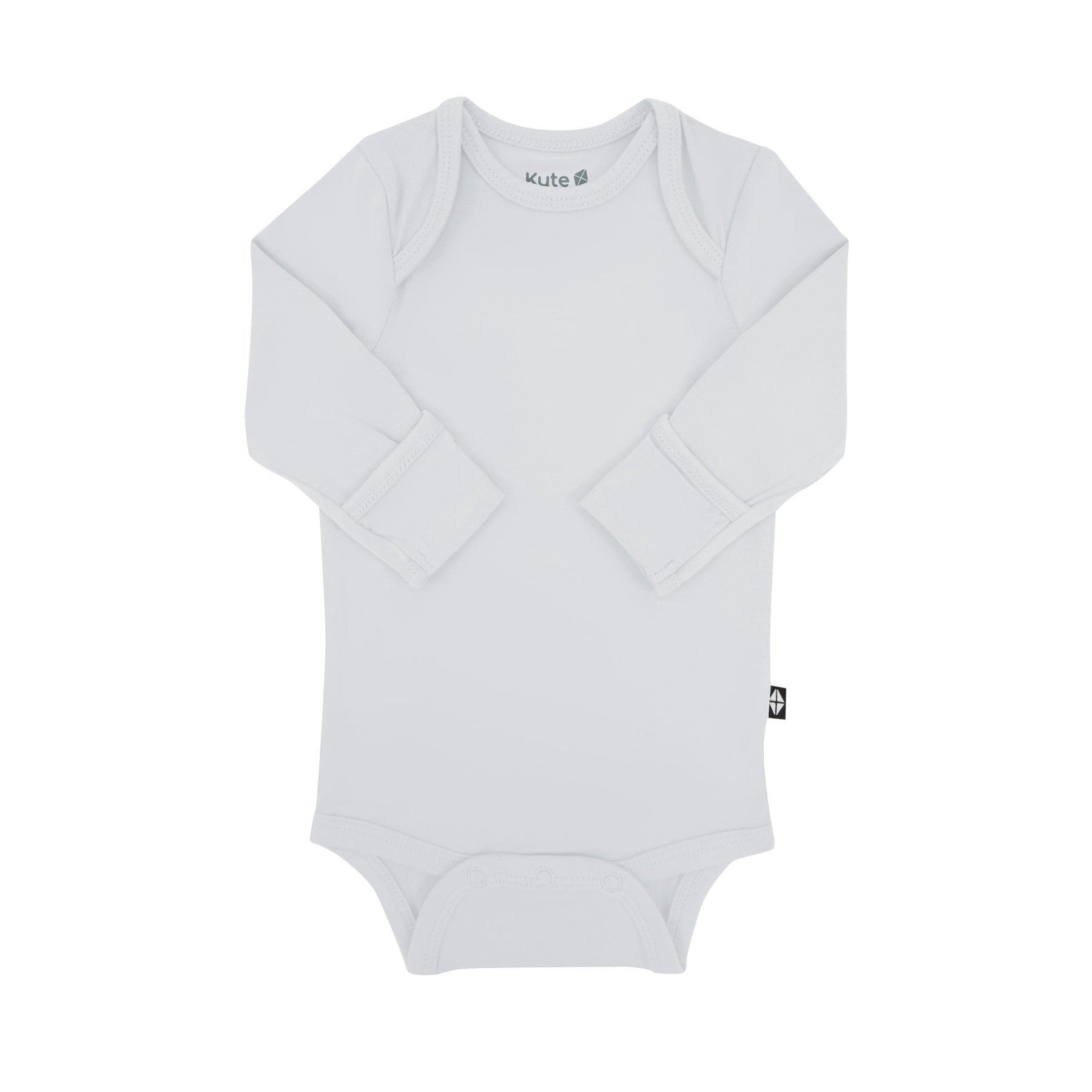 Kyte Baby Layette Long Sleeve Bodysuit in Storm