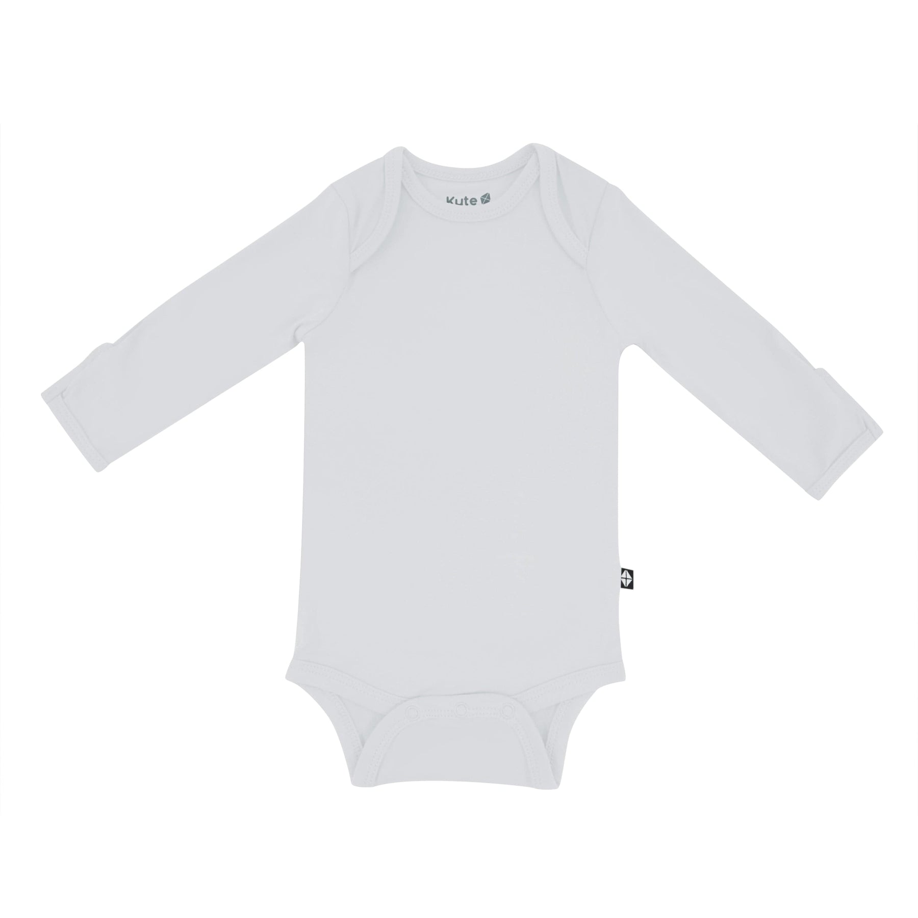 Kyte Baby Layette Long Sleeve Bodysuit in Storm