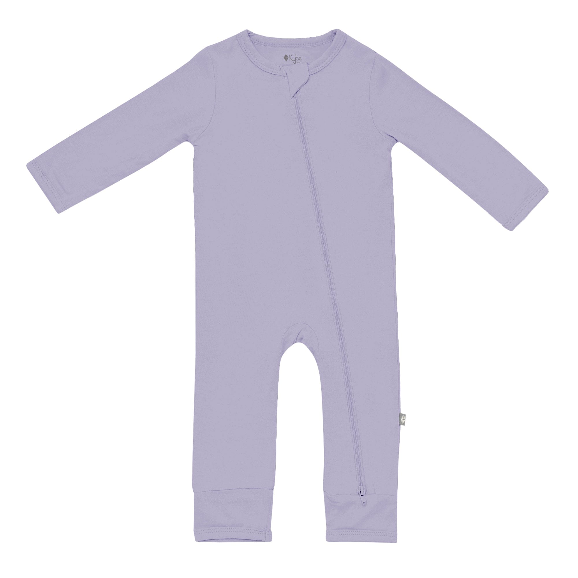 Kyte BABY Layette Zippered Romper in Taro