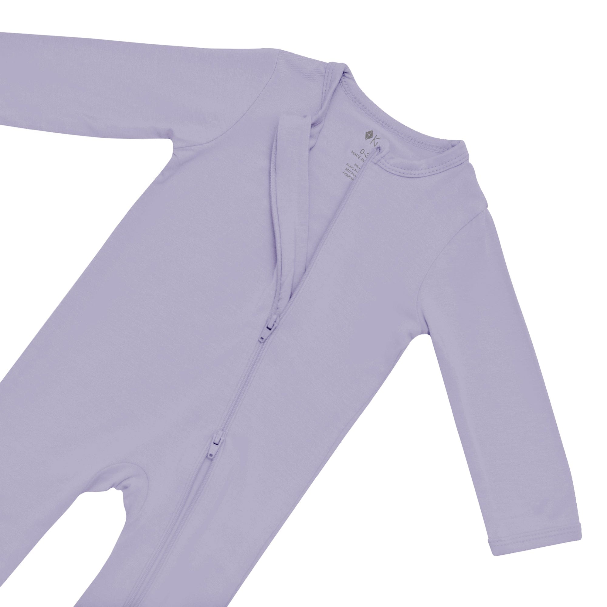 Kyte BABY Layette Zippered Romper in Taro