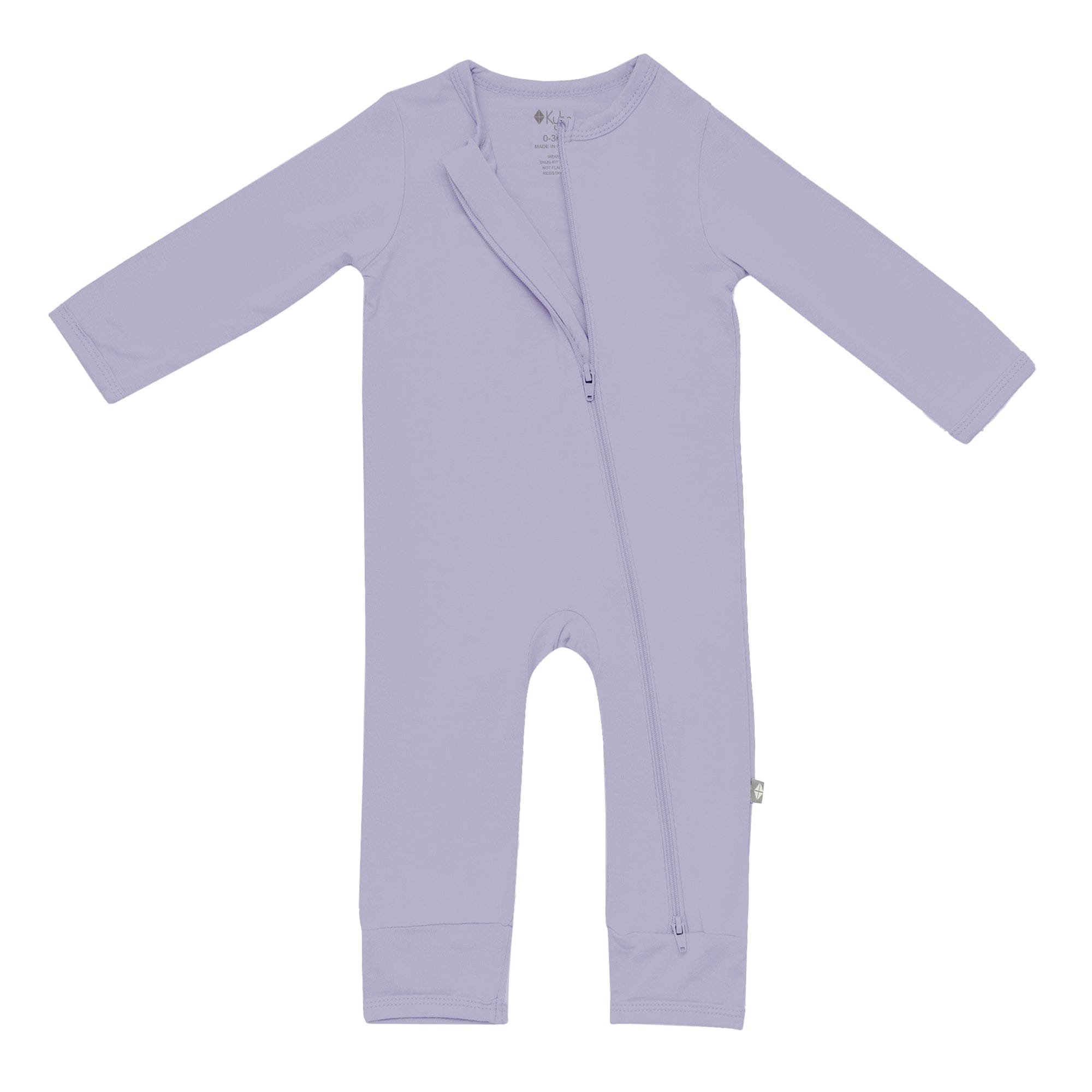 Kyte BABY Layette Zippered Romper in Taro