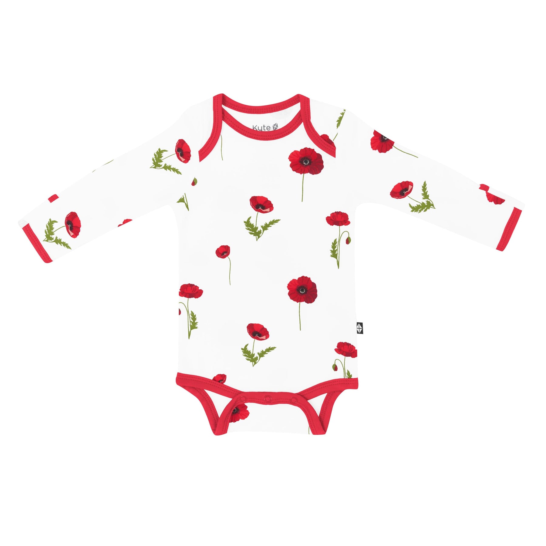 Kyte Baby Long Sleeve Bodysuits Long Sleeve Bodysuit in Cloud Poppies