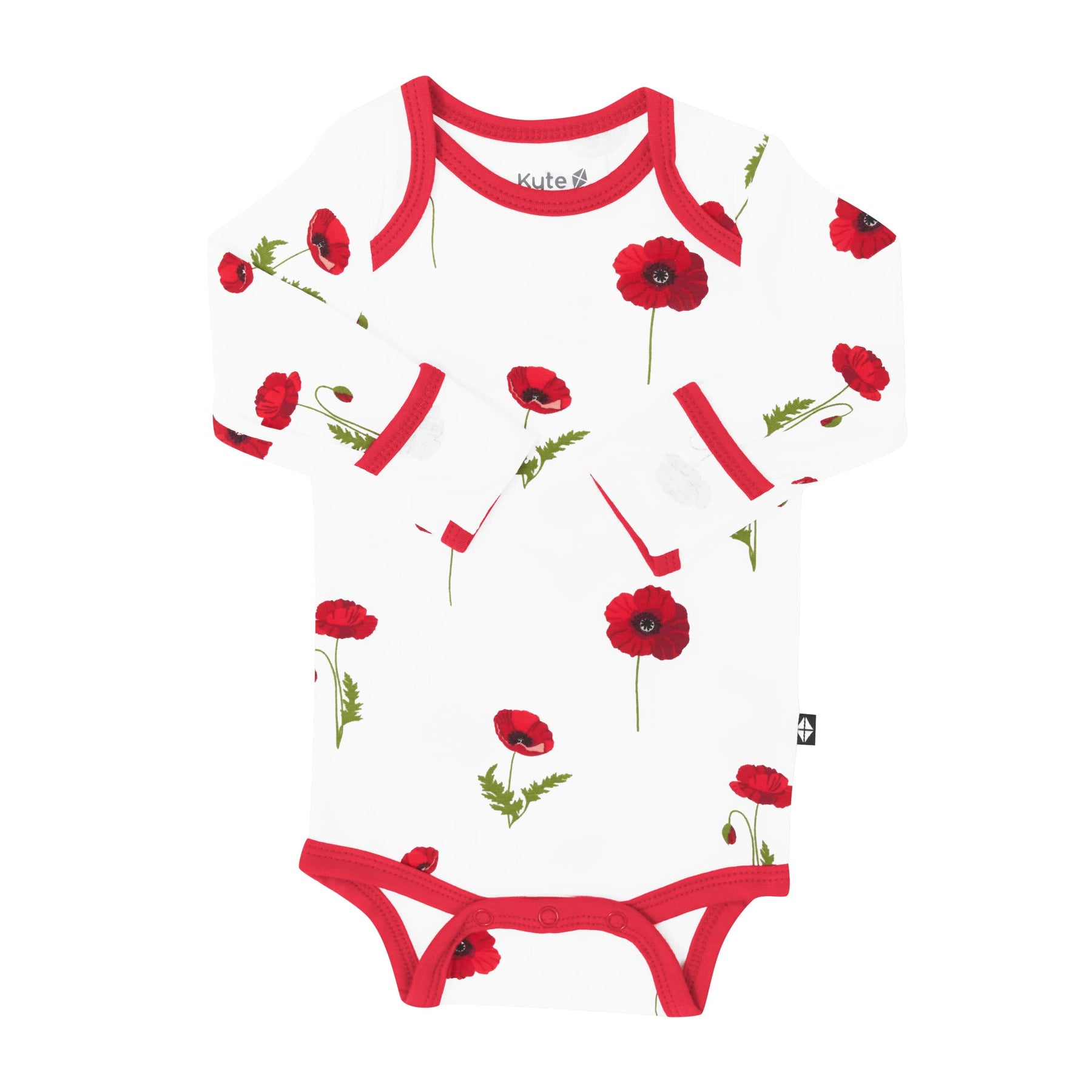 Kyte Baby Long Sleeve Bodysuits Long Sleeve Bodysuit in Cloud Poppies