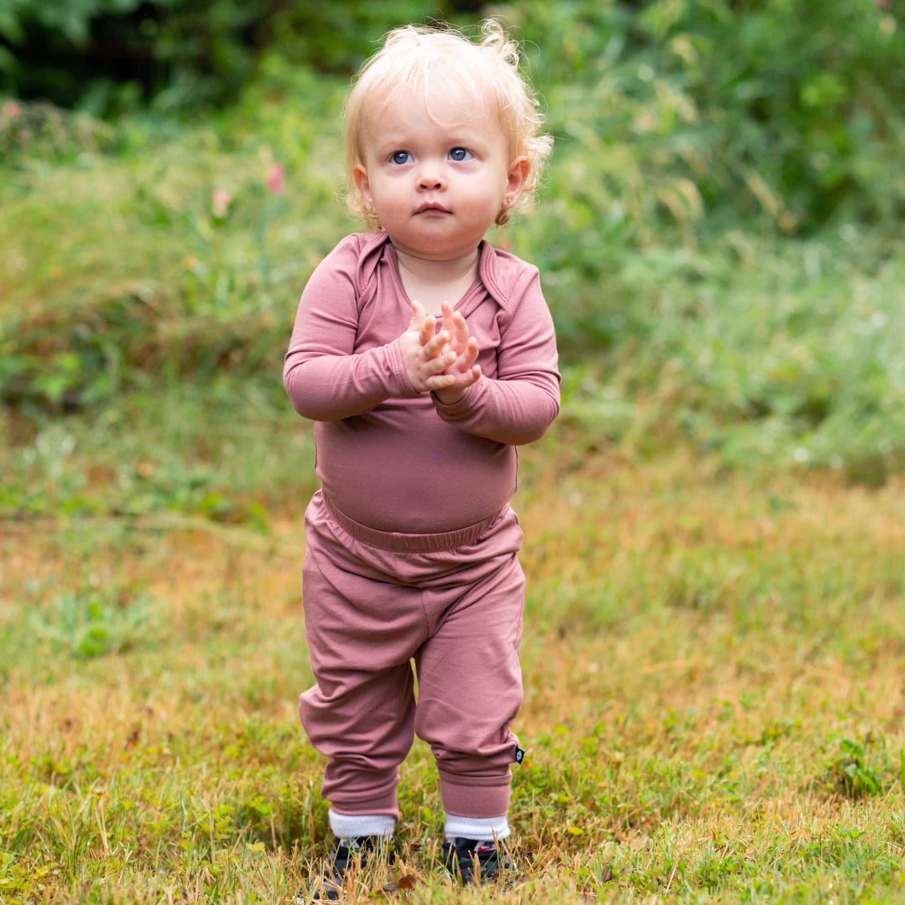 Kyte Baby Long Sleeve Bodysuits Long Sleeve Bodysuit in Dusty Rose