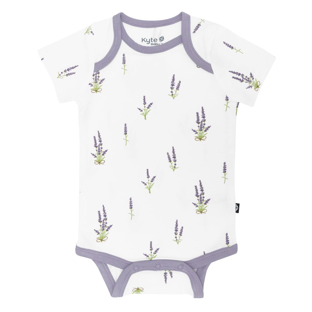 Kyte Baby Short Sleeve Bodysuits Bodysuit in Lavender