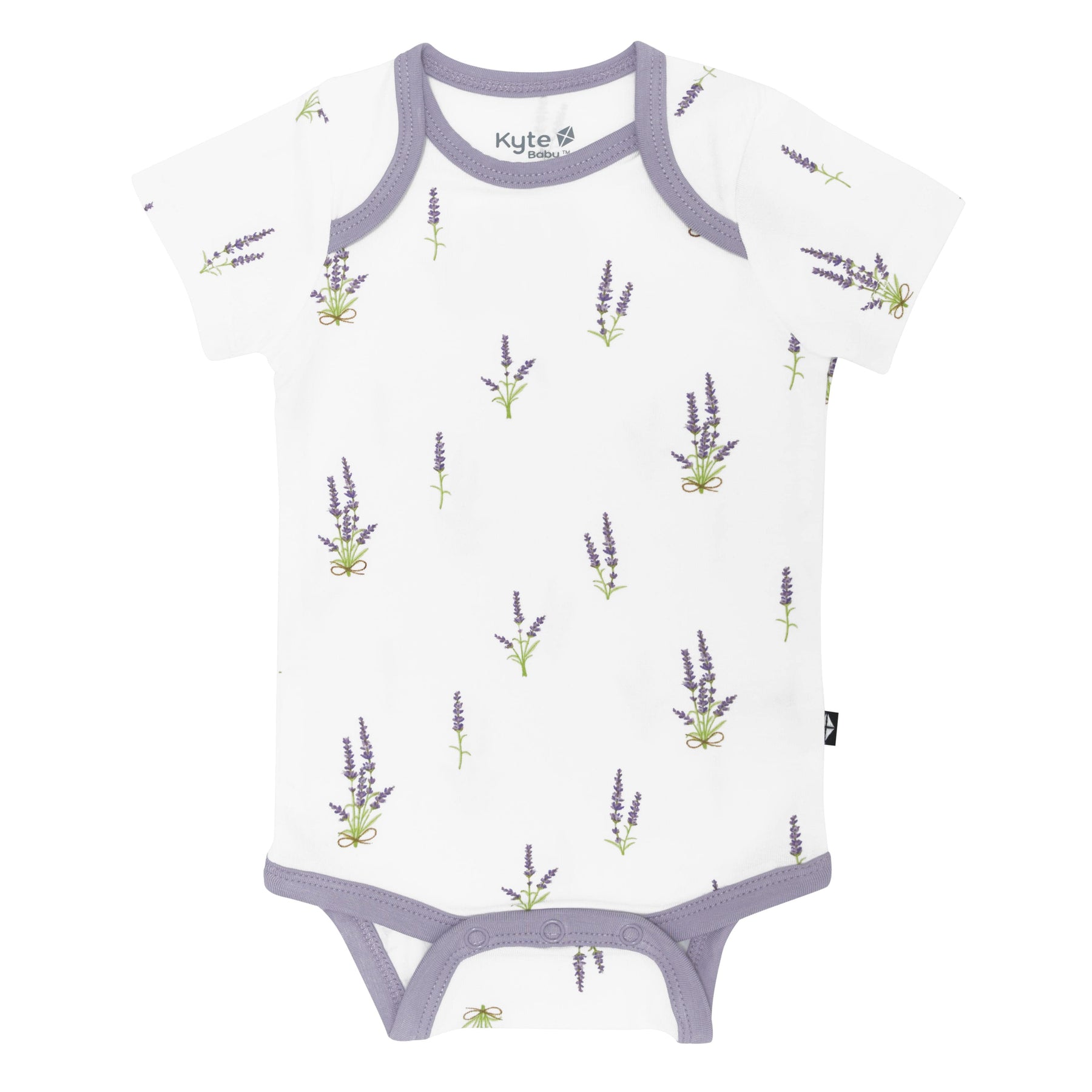 Kyte Baby Short Sleeve Bodysuits Bodysuit in Lavender